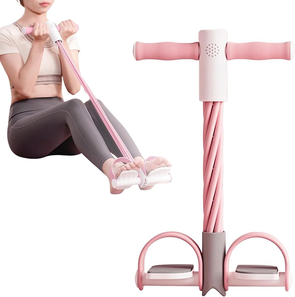 6-Tube Pedal Resistance Band &ndash; Multifunctional Foot Pedal Puller for Full-Body Workout, Elastic Tension Rope for Yoga, Pilates, Home Gym Exercise, Abdomen Waist Leg Arm Training image number 1