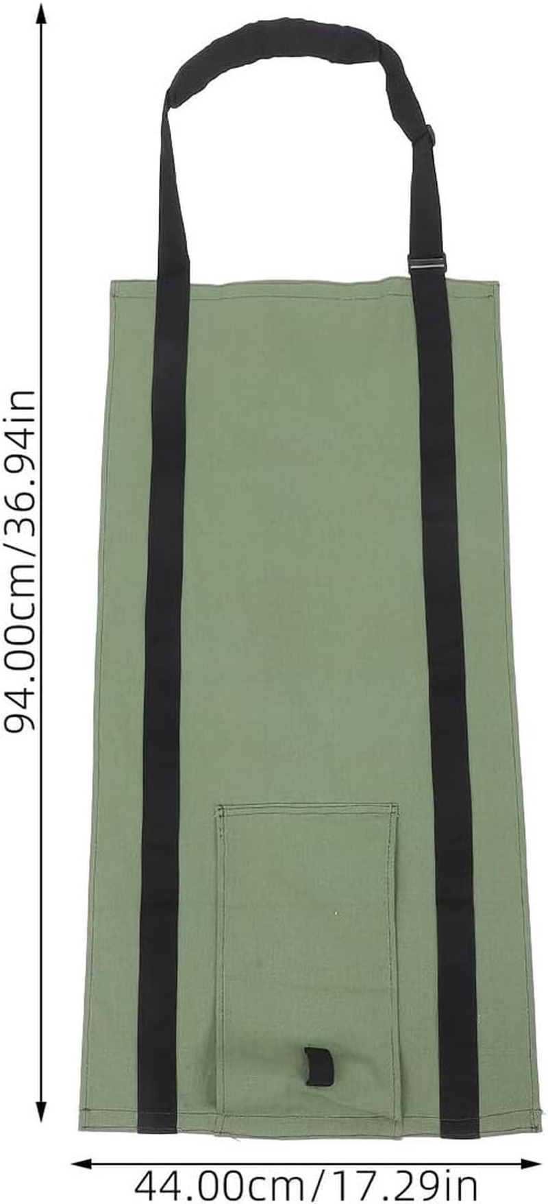 Jojofuny Heavy Duty Firewood Tote Carrier Canvas Log Bag Handles Outdoor Firewood Storage Bag Military Green for Camping and Fireplace image number 3