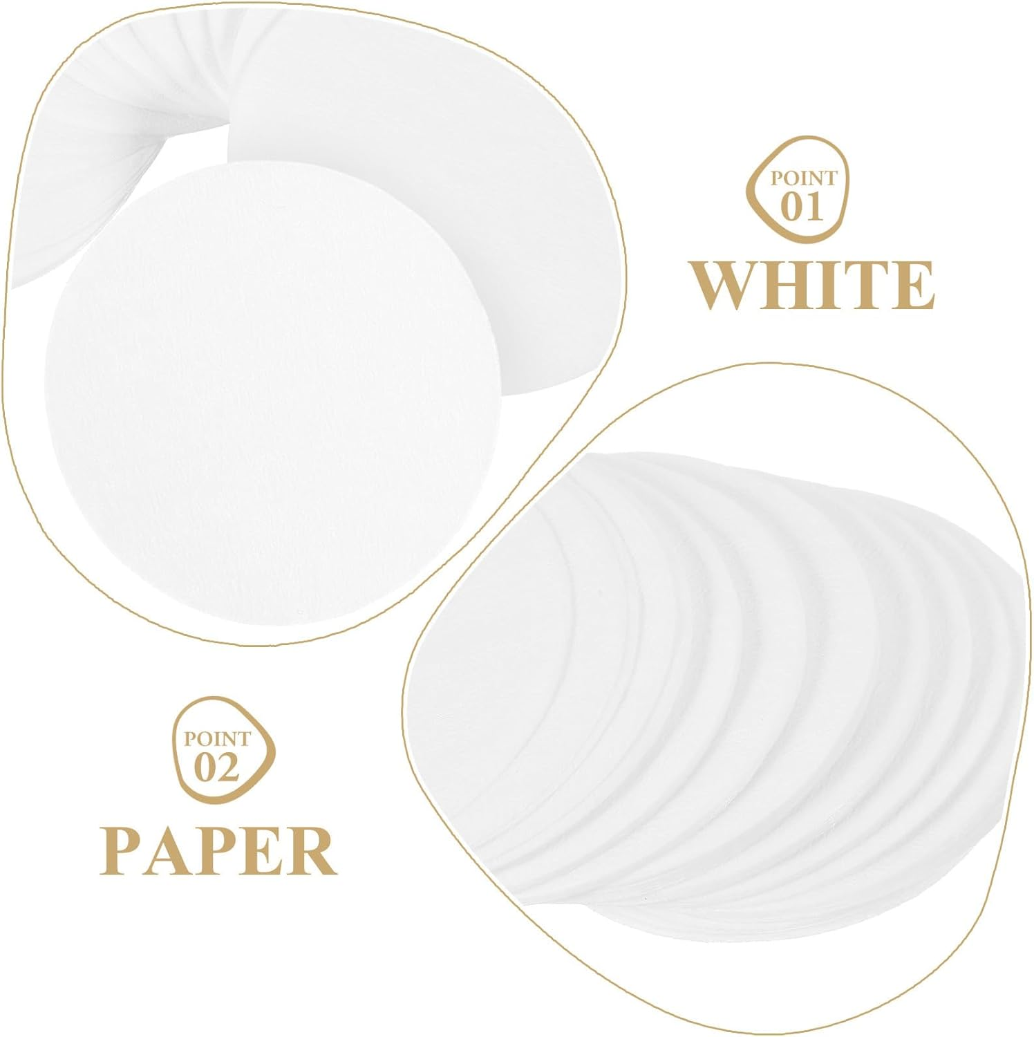 100Pcs round Disposable Coffee Filter Papers 51Mm for Espresso, Drip, Vietnamese, Portable Press and Stovetop Pot &ndash; Food-Grade Paper Coffee Filters for Home Brewing image number 4