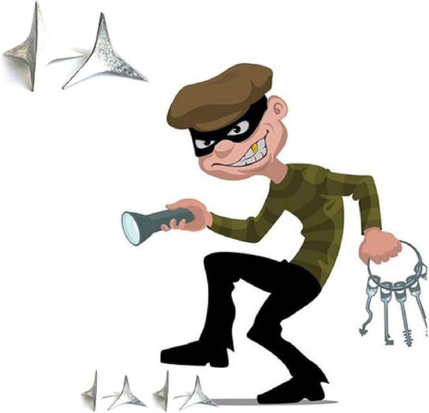 4.5 Cm Triangle Nail, Non-Inverted Nail, Anti-Theft Nail, Professional Tyre Nail, Ground Tyre Nail, Emergency Brake Nail, Prevent Brake Failure (10Pcs) image number 4