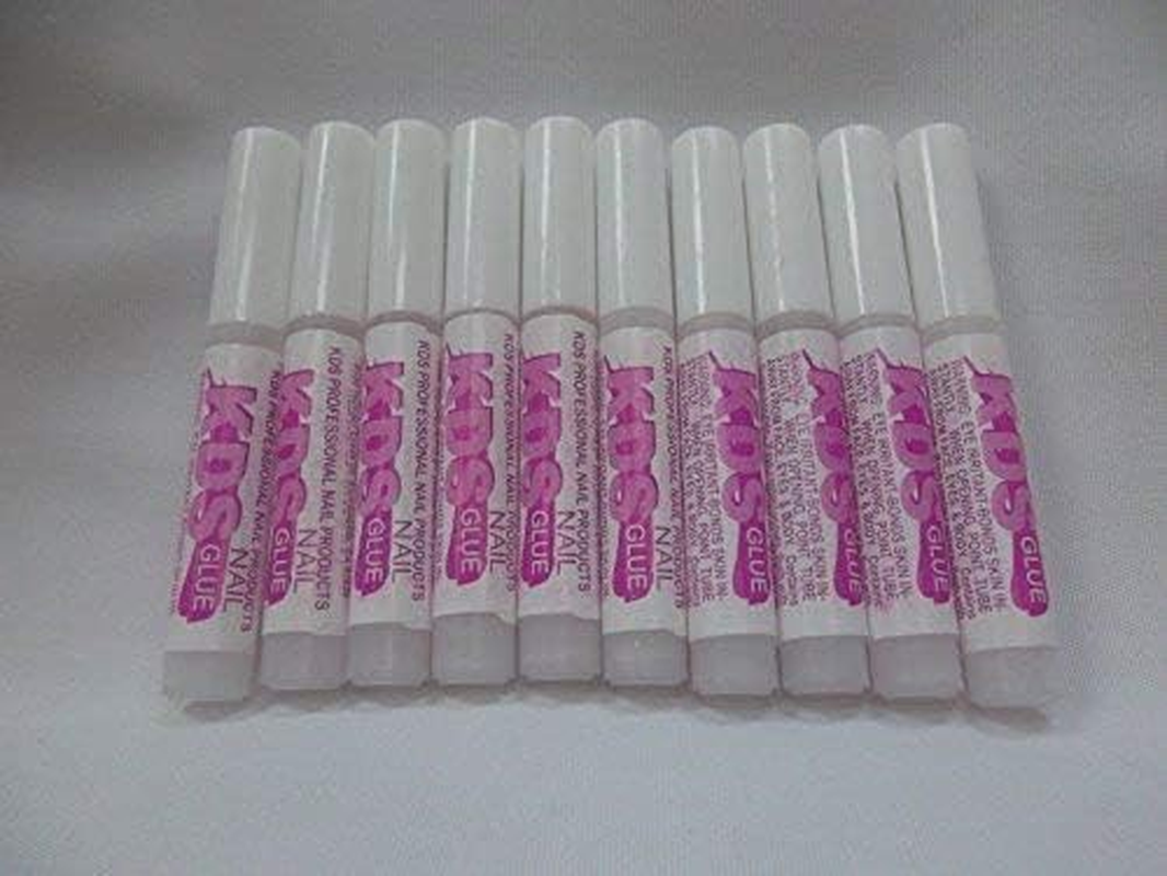 10 Pcs KDS Nail Tip Glue - Adhesive Super Bond for Acrylic Nails Tips - 07 Oz for Each Glue