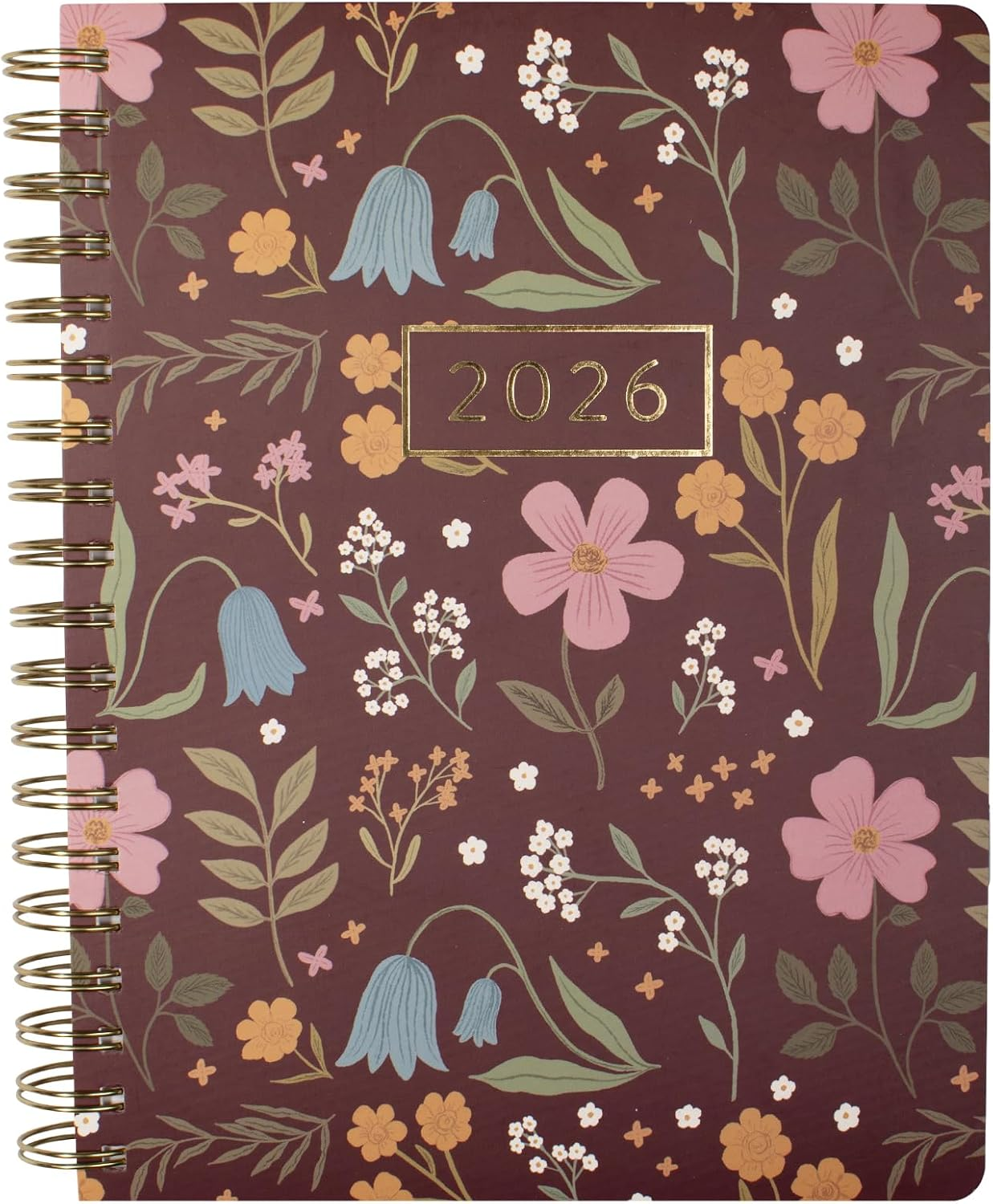 Fringe Studio 2026 Spiral Weekly Planner, Aug 2025 - Dec 2026, 17 Month, Paperback Cover, "HERITAGE HYDRANGEA", 8"W X 10"H, 240 Pages (844PA052)
