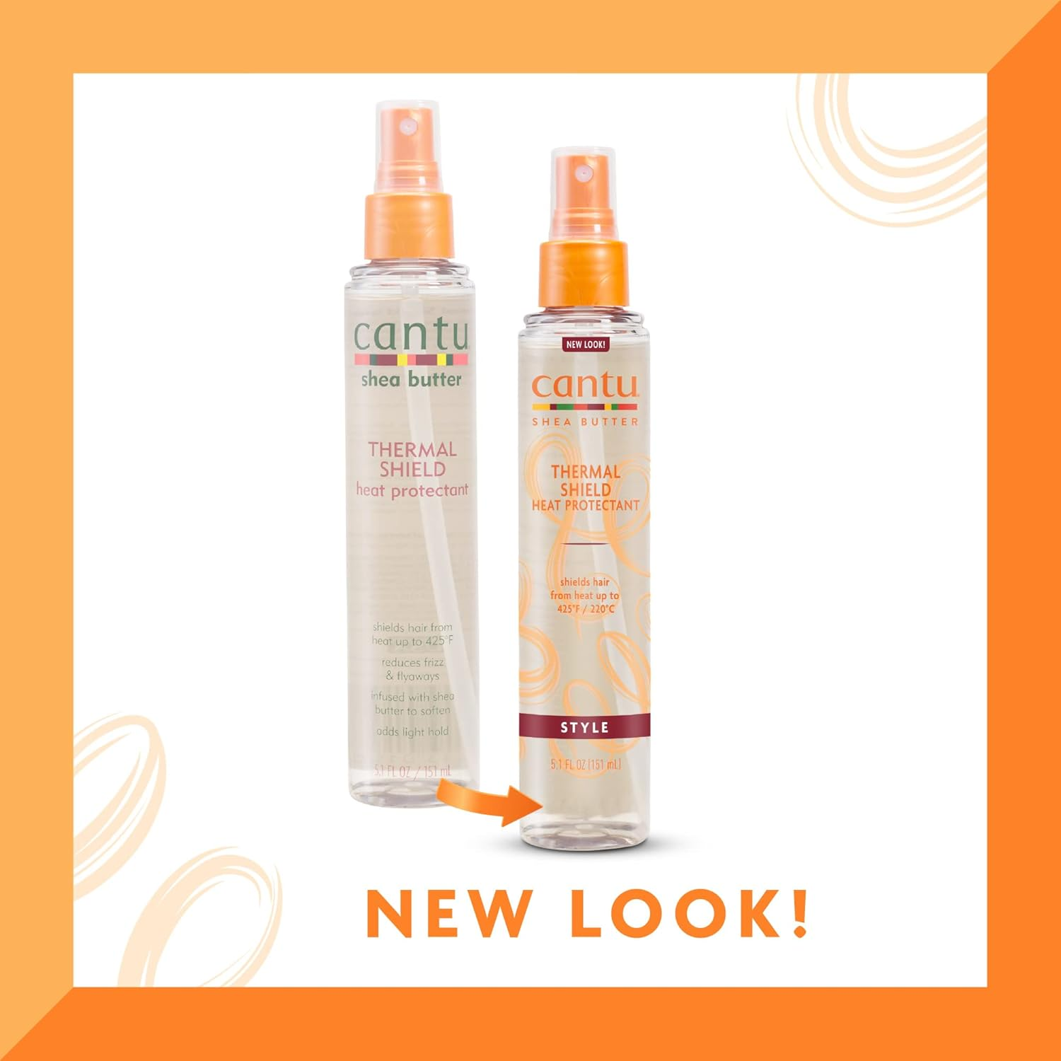 Cantu Shea Butter Thermal Shield Heat Protectant, 5.1 Fluid Ounce image number 2