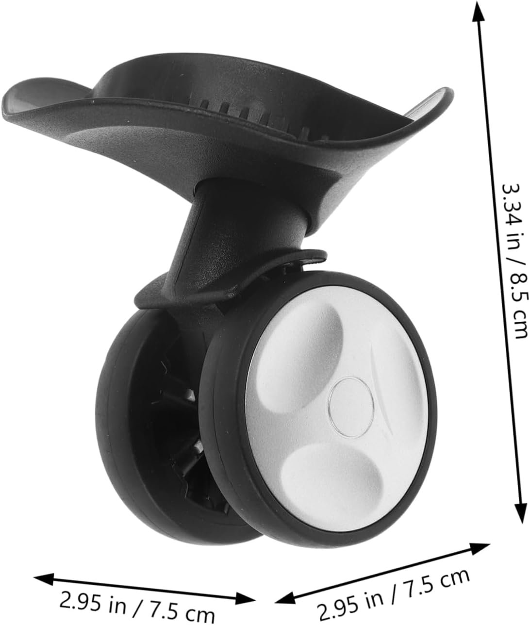 VANZACK Suitcase Wheel Repair Replacement Luggage Small Swivel Wheels for Suitcase for Travel