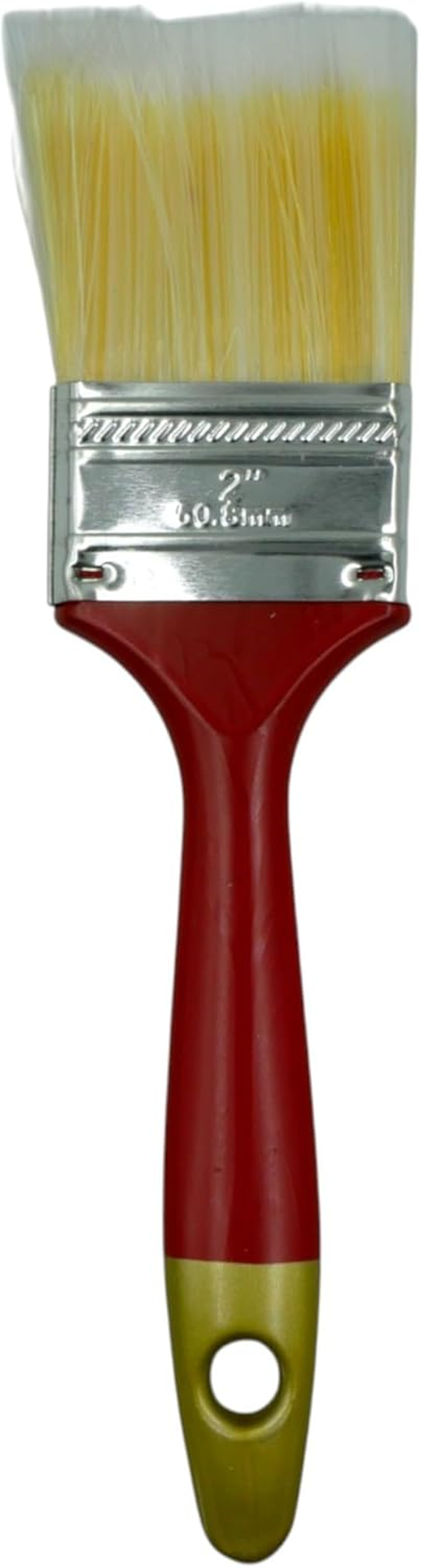 Pro 5-Piece Paint Brush Set for Art & DIY &ndash; Red Handle Flat & Angle Brushes (0.5&rdquo; to 2.5&rdquo;) for Acrylic, Oil, Latex Paint &ndash; Use on Canvas, Walls, Trim, Crafts, Furniture & Home Projects image number 6