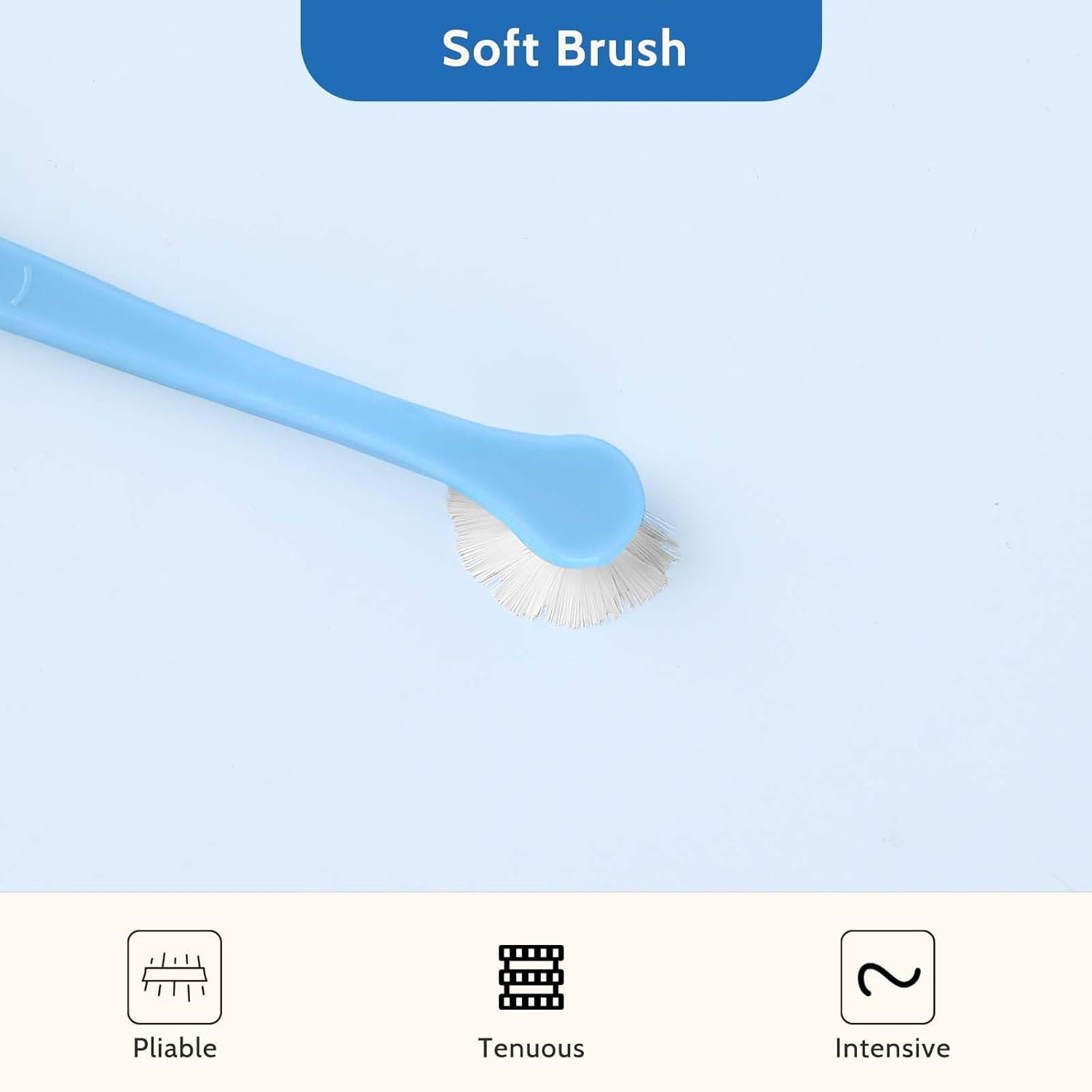 2 Pack Dog and Cat Toothbrush Kit - Mini Head Soft Brush for Deep Clean - Suitable for Puppy, Kitten, Small Pets - Portable Travel Friendly and Easy to Use