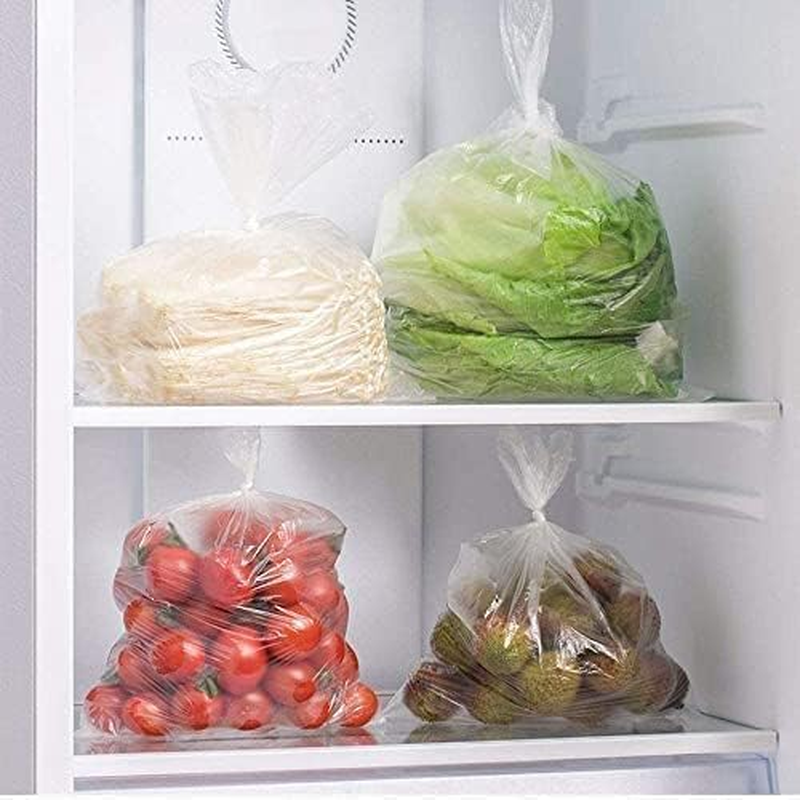 500 Polythene Bags on a Roll Fruit Vegetable Clear Plastic Butchers Counter Packs Polythene Counter Bags | 9" X 14" | Fruit/Veg/Food/Meat (1 Roll - 500 Bags) image number 2