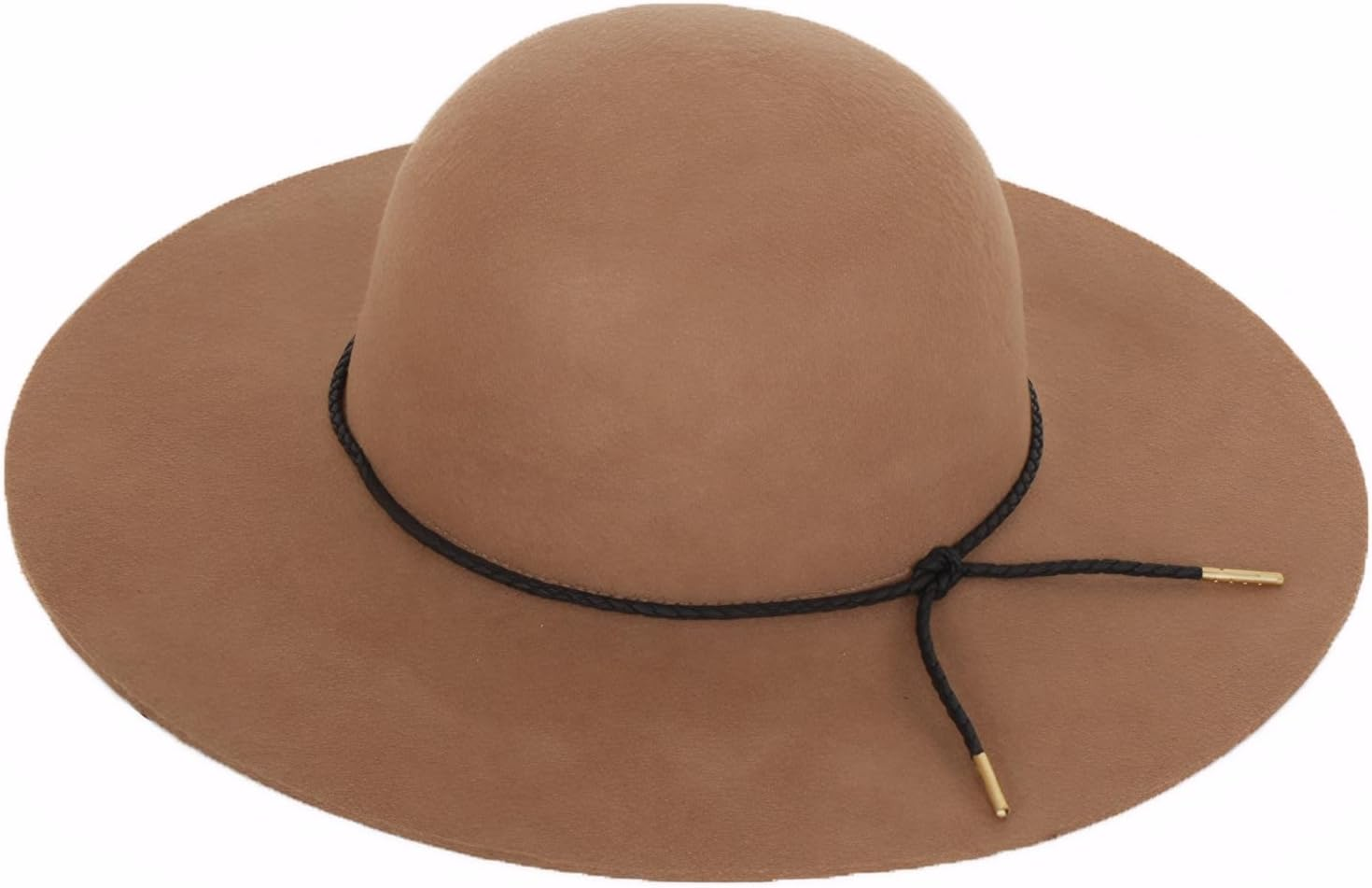 ASSQI Women'S 100% Wool Foldable Wide Brim Retro Fedora Floppy Felt Bowler Hat - Red image number 3