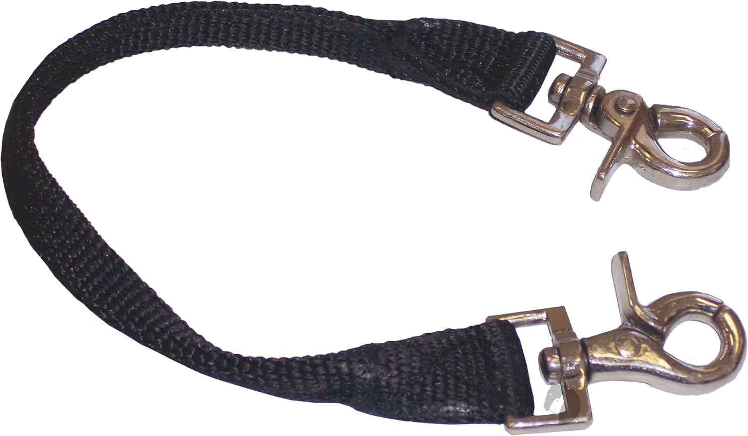 Nylon Monkey Grip Strap Security Beginners Adults Young Horses with Clips Brown