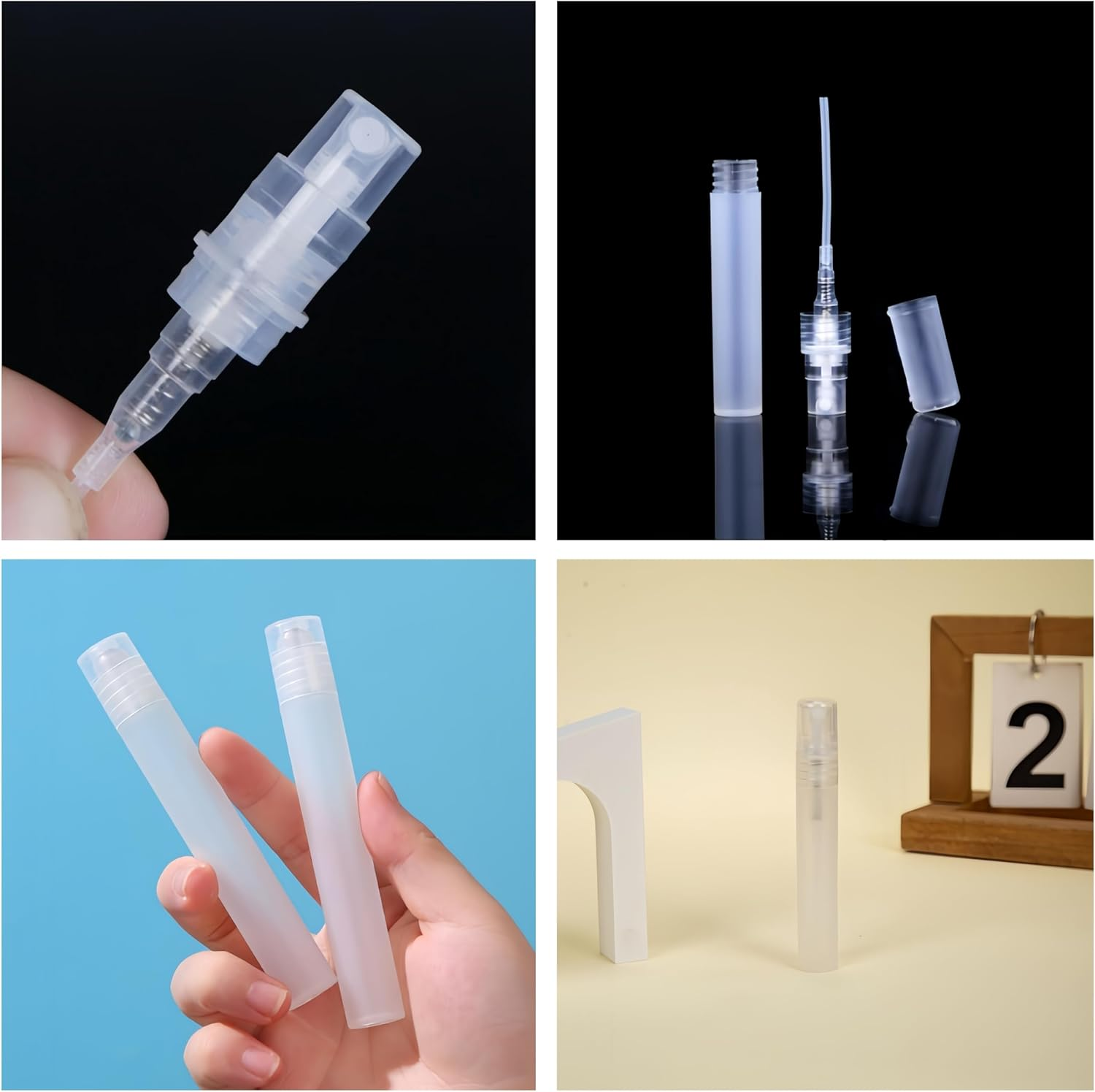 10Pcs Spray Bottle,10 Ml Refillable Empty Bottles,Plastic Small Spray Bottles,Perfume Atomizers Travel Bottle,Small Empty Sample Containers,For Perfume Essential Oils,Travel,Cleaning,Makeup Tool. image number 3