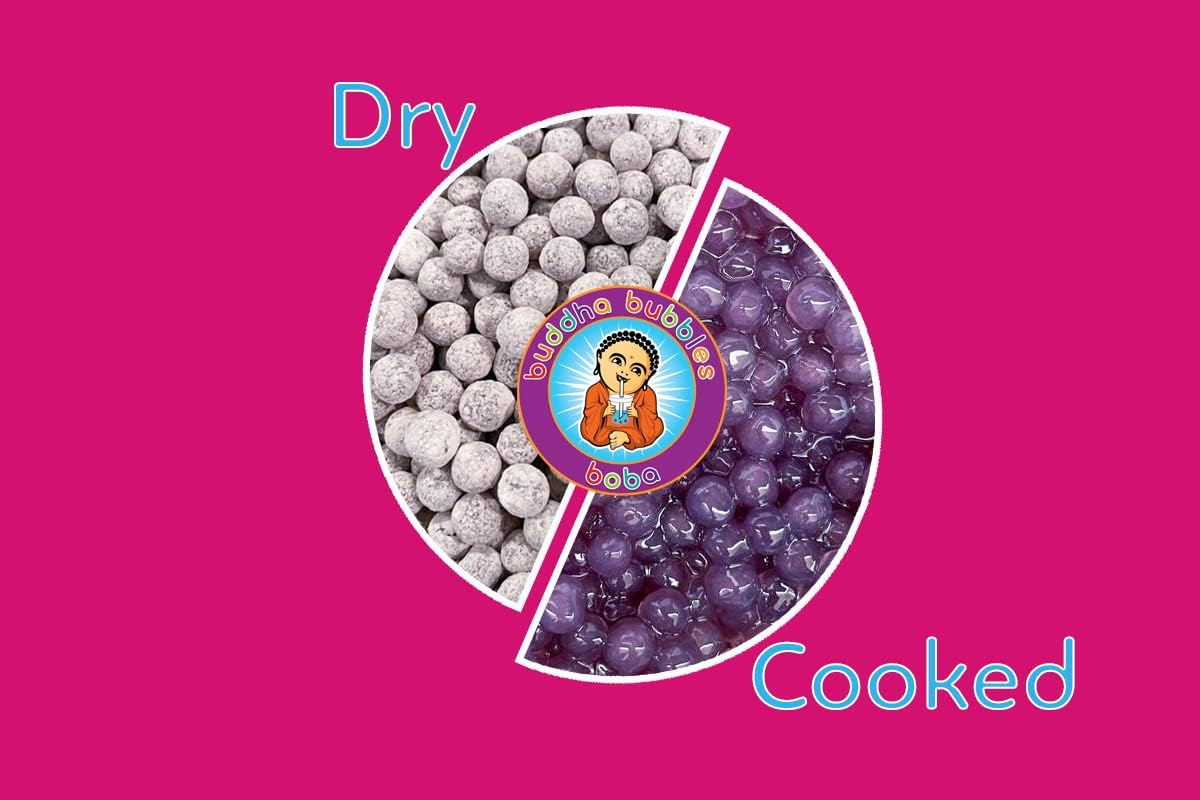 Premium TARO Boba Tea Real Tapioca Pearls Ready in 3 Minutes by Buddha Bubbles Boba (Taro) image number 5
