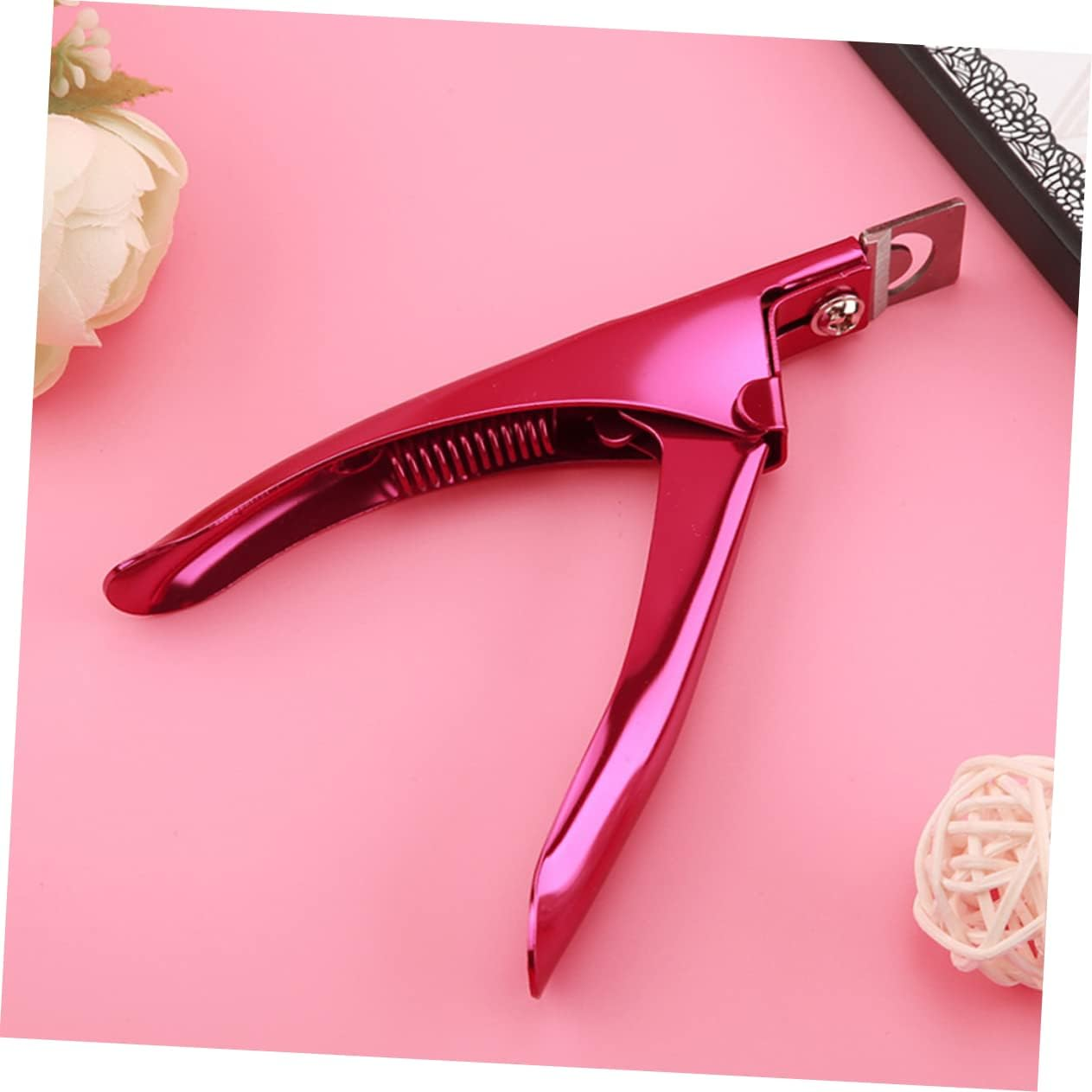 ELAYARD 2Pcs Stainless Steel Nail Tip Trimmer U Shape Clipper Nail Art Wear Manicure Pedicure Tool for Salon Home Use image number 4