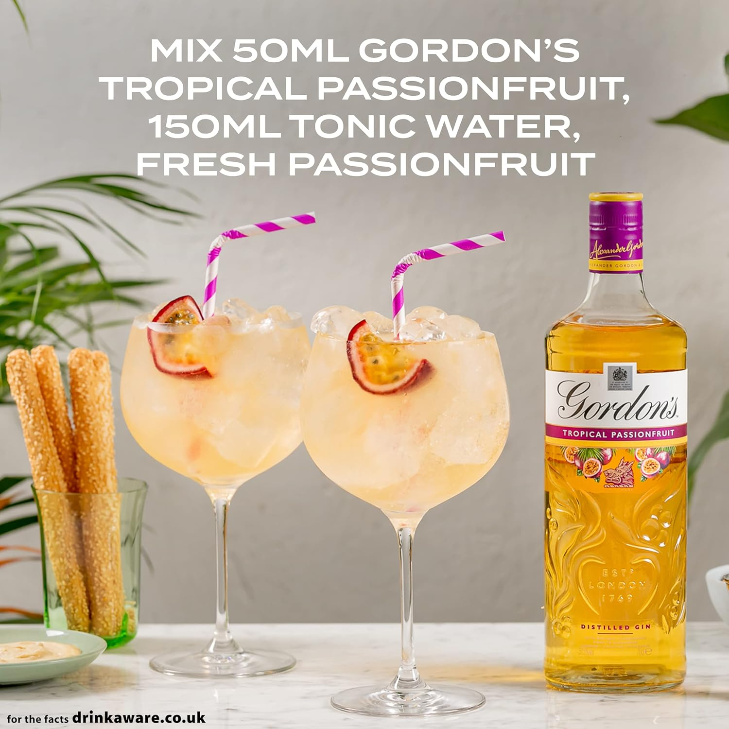 Gordon'S Tropical Passionfruit Gin 700 Ml image number 1