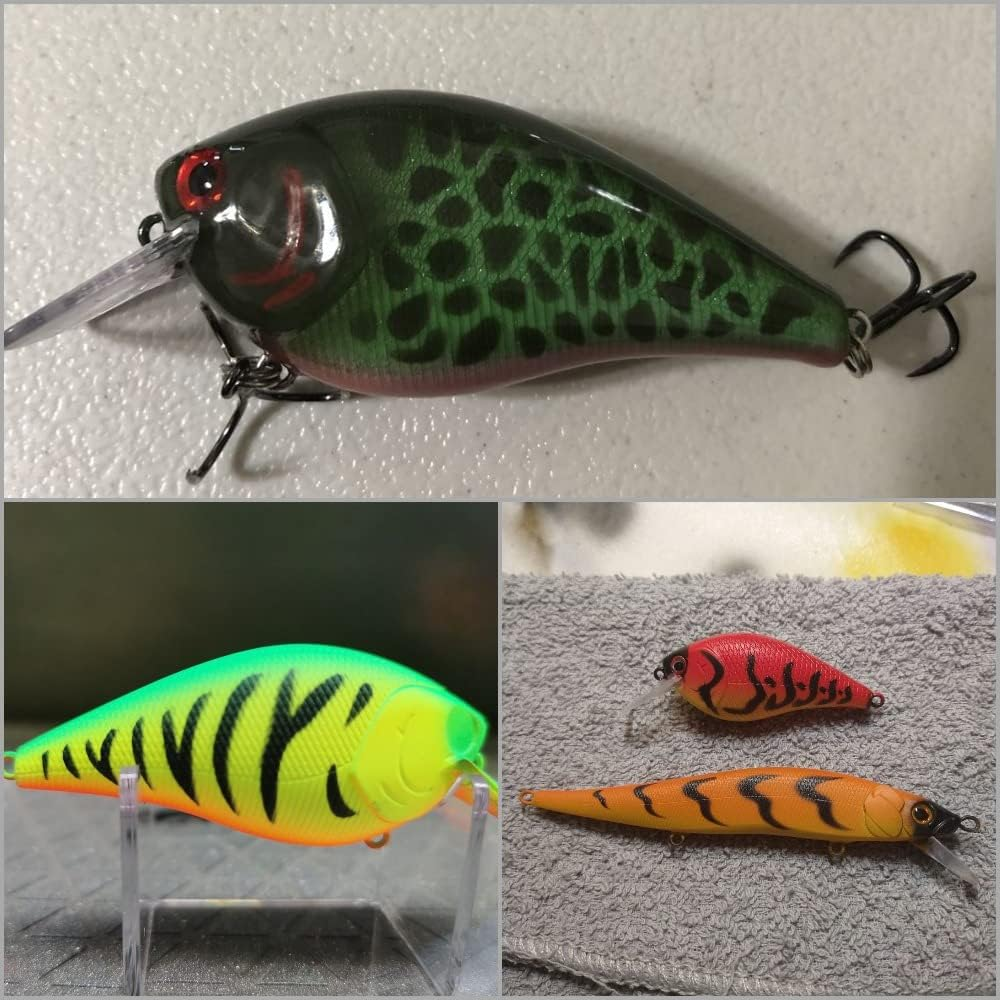 Wlure Hard Plastic 3D Stencil for Fishing Lure Crankbait Jerkbait Lipless Topwater image number 2