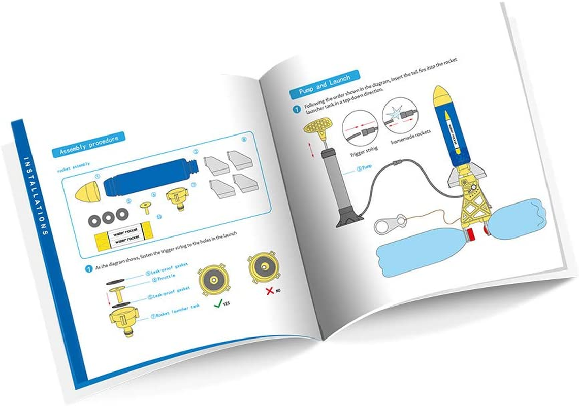 PLAYSTEAM Outdoor Water Powered Rocket Physics Learning Set image number 2