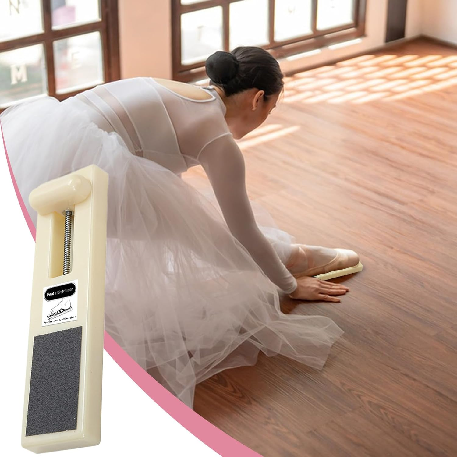 Dance Foot Stretcher - Ballet Arch Enhancer Training Tool | Foot Flexibility Strength Tool | Leg Conditioning Resistance Band, Pointe Toe Stretch Device, Ballet Dancer Tools, Stretching for Practice - Dark Blue image number 3