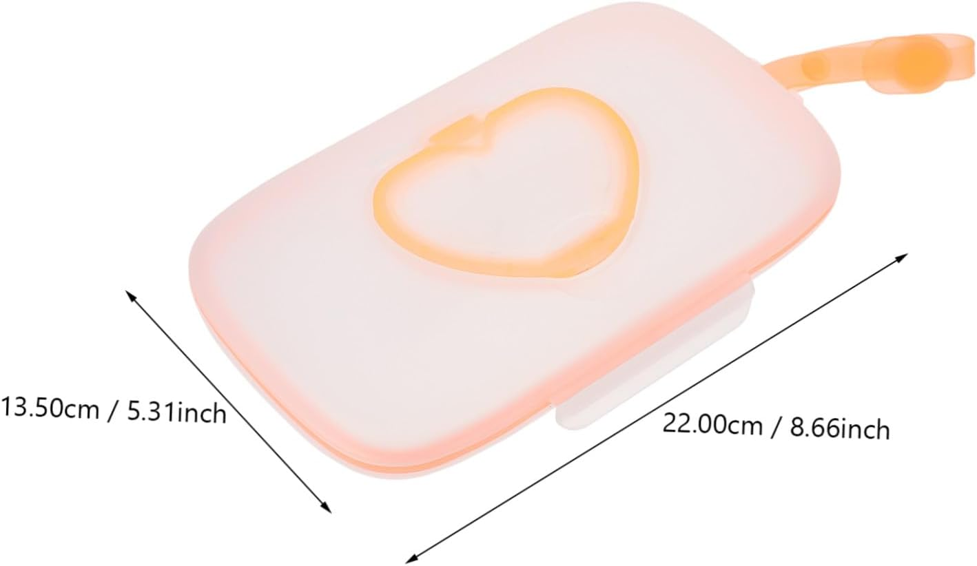 BESTYASH Portable Wipes Holder with Silicone Seal Moisture Locking Wet Napkin Storage Box for Travel and Outdoor Use Lightweight Crib and Stroller Dispenser Convenient Hanging Design White image number 2
