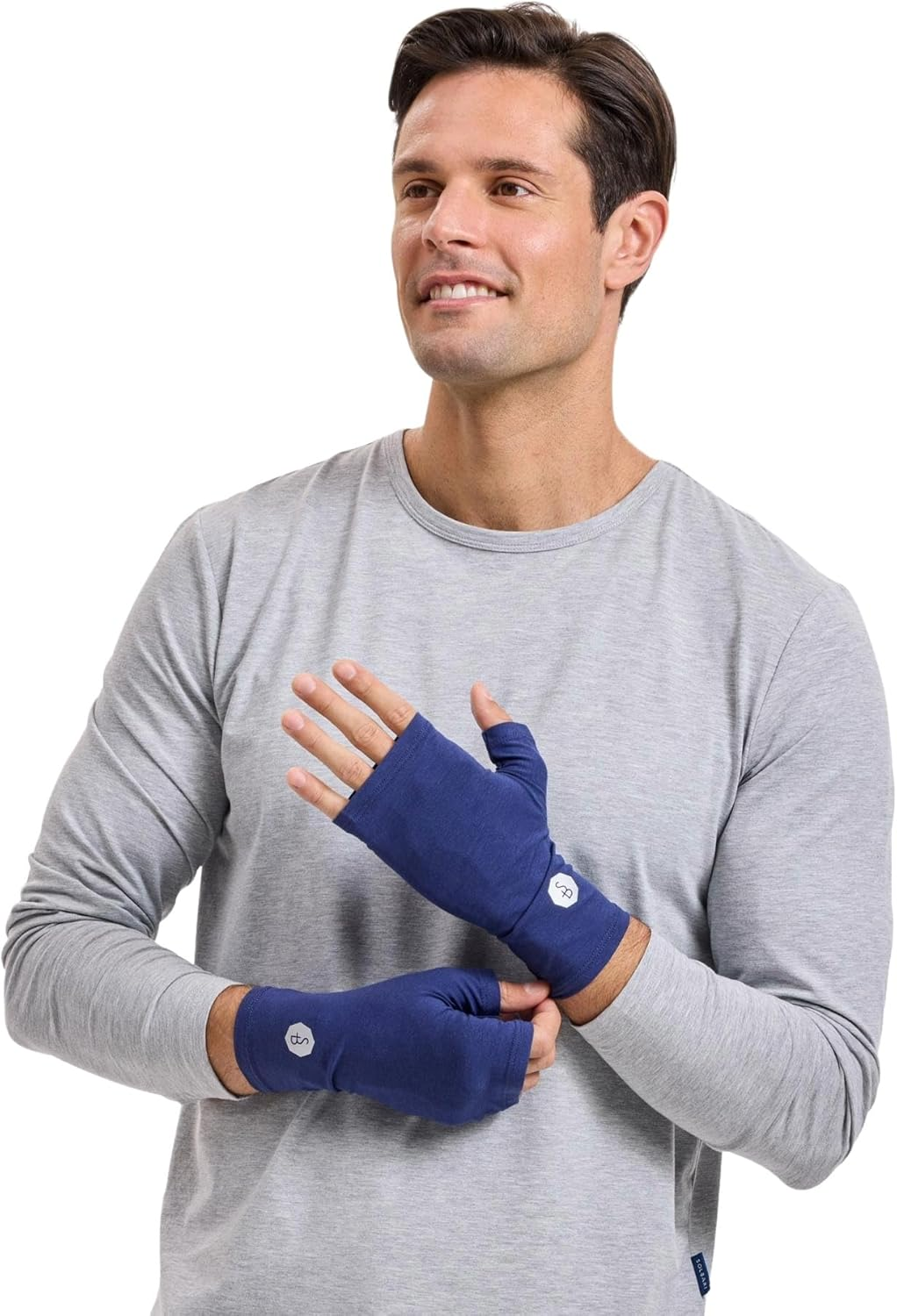 Solbari Unisex Hand Covers UPF 50+, Breathable UV Protection, Fingerless Gloves for Sensitive Skin, Outdoor Accessory