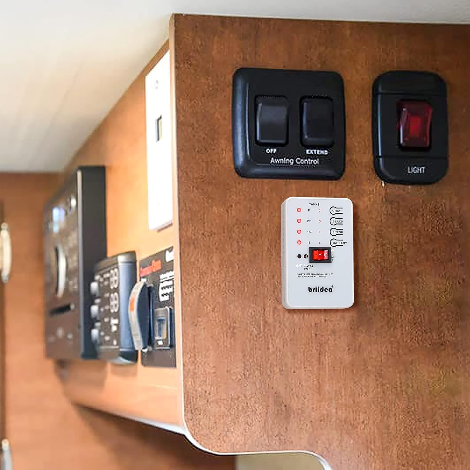 Briidea Micro Monitor System, RV Tank Sensor Monitor Panel, KIB Replacement, Fresh Water or Holding Tank Level Sensor image number 5