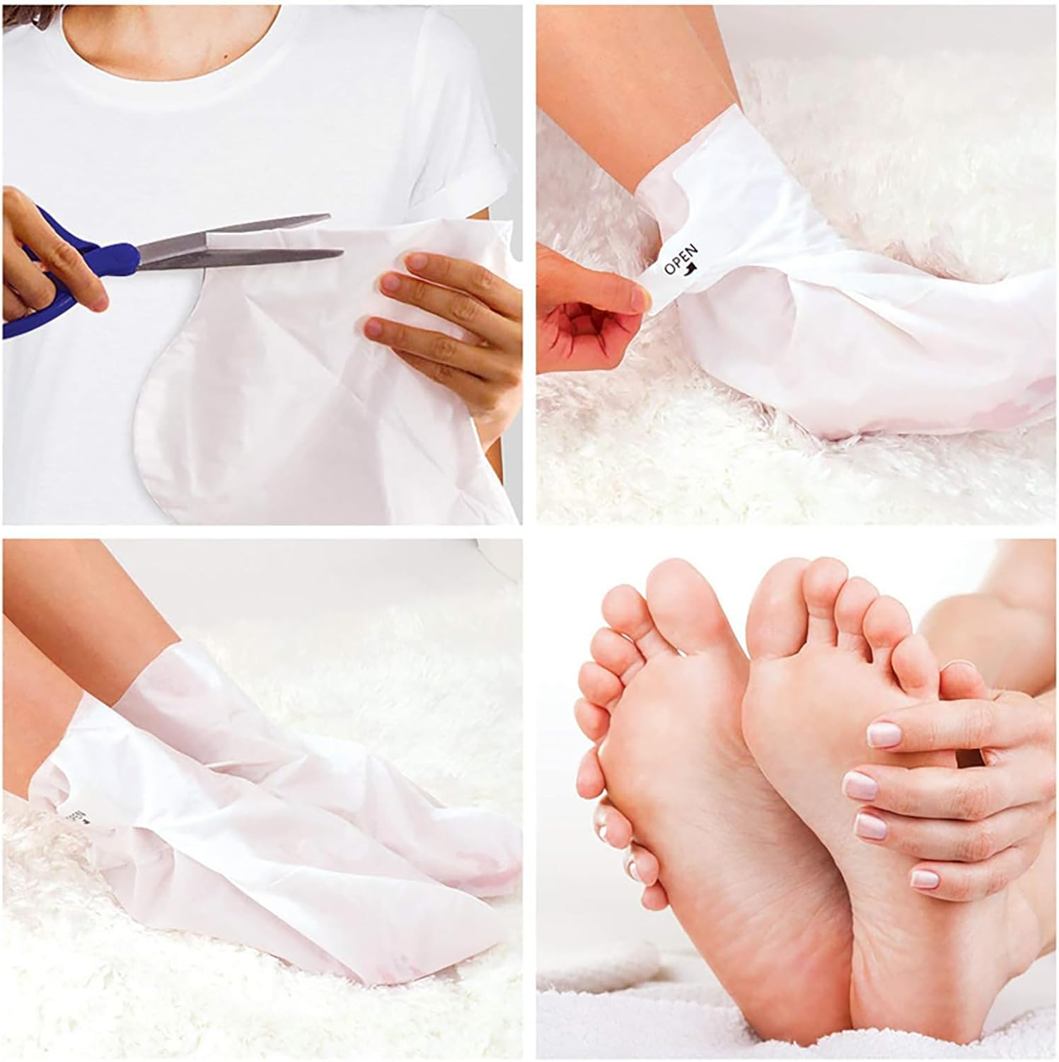 3 Pairs Foot Peel Mask, Repair Cracked Heels & Remove Dry Dead Skin for Soft Baby Foot Effect, Callus Remover, Foot Exfoliating Socks for Hard Skin, Foot Treatment for Men and Women - Lavender image number 2