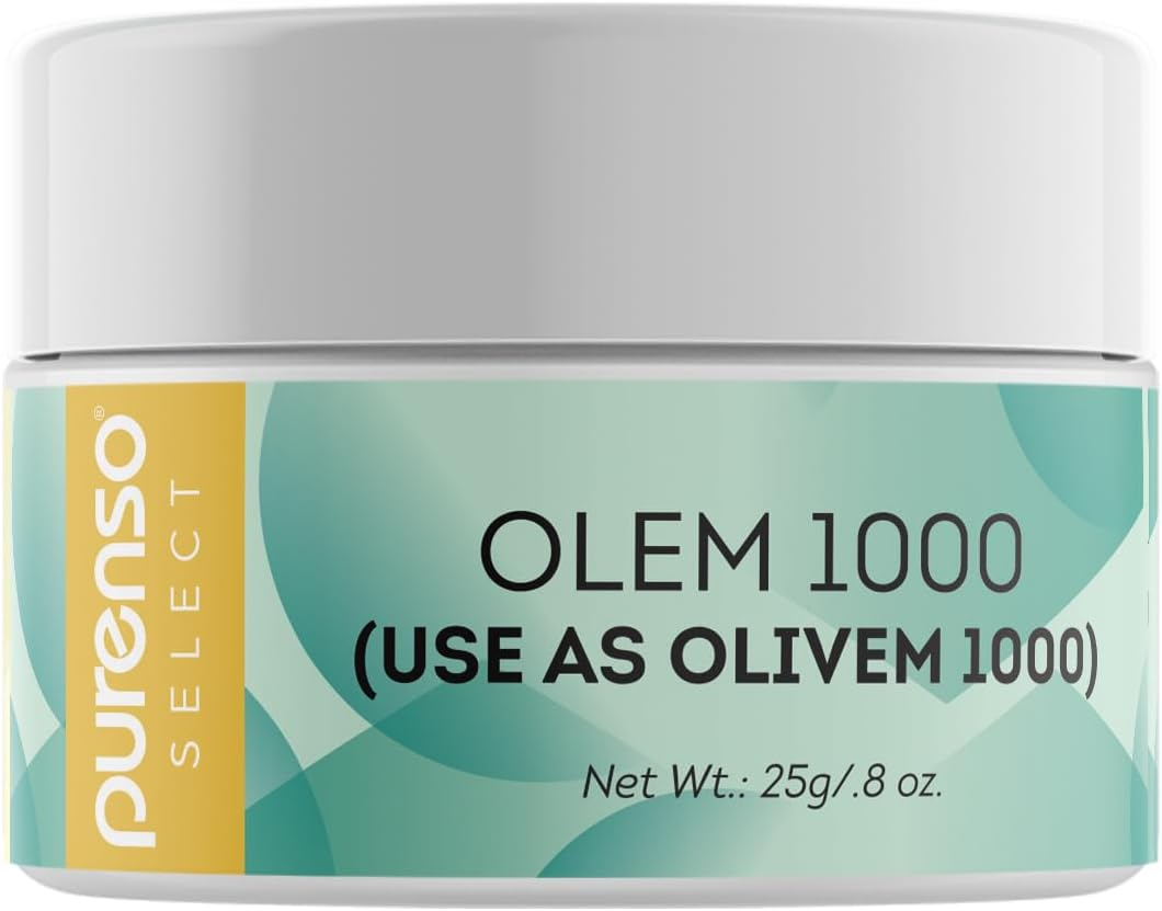 Purenso Select - Olivem 1000, 25G | 100% Natural Plant Derived | for Lotion, Cream Making & Cosmetic Formulation | Cosmetic Grade
