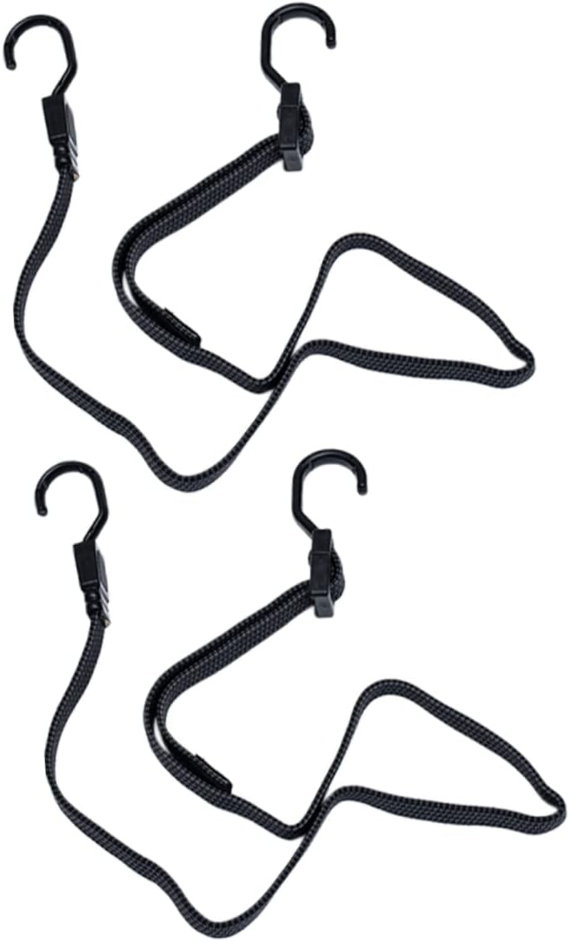 MUCKLILY Bungee Cord and Tensioner Strap 2Pcs Set 1.2M Elastic Cargo Binding Belt for Motorcycle Bicycle Kayak Luggage Securement Travel Gear image number 3