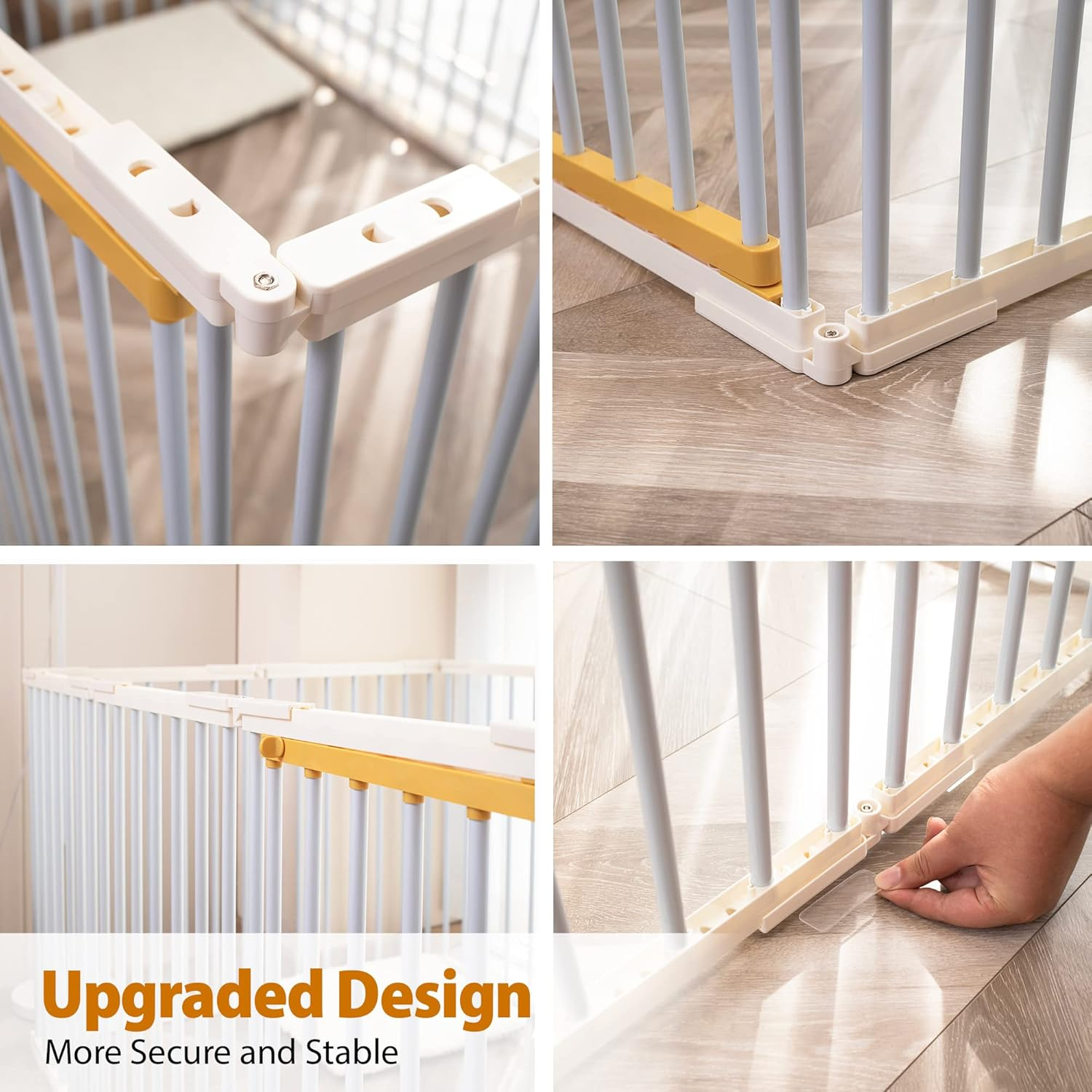 Topet Portable Pet Dog Playpen Enclosure Cage Puppy Exercise Cage Play Pen Fence 8/10/12/14/16 Panels - New Improved Design (14 Panel) image number 1