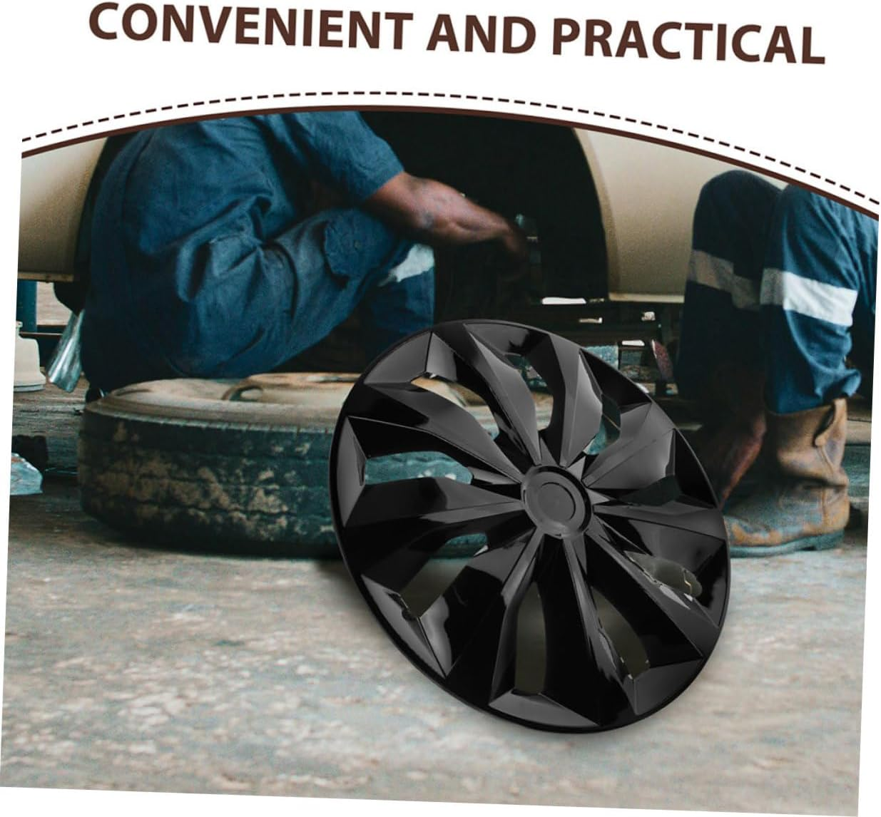 SOLUSTRE Car Wheel Cover Automotive Hubcaps Wheel Rim Protector 14 Inch Easy to Install image number 4