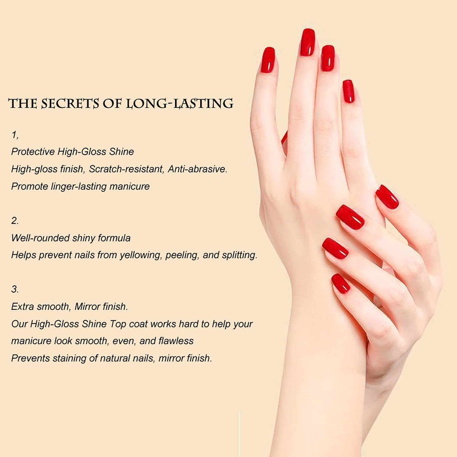 Vishine 16Ml Gel Polish Gel No Wipe Top Coat - Ultra Glossy Shine Finish and Long Lasting, Soak off Nail Lamp Gel, 0.54 Oz