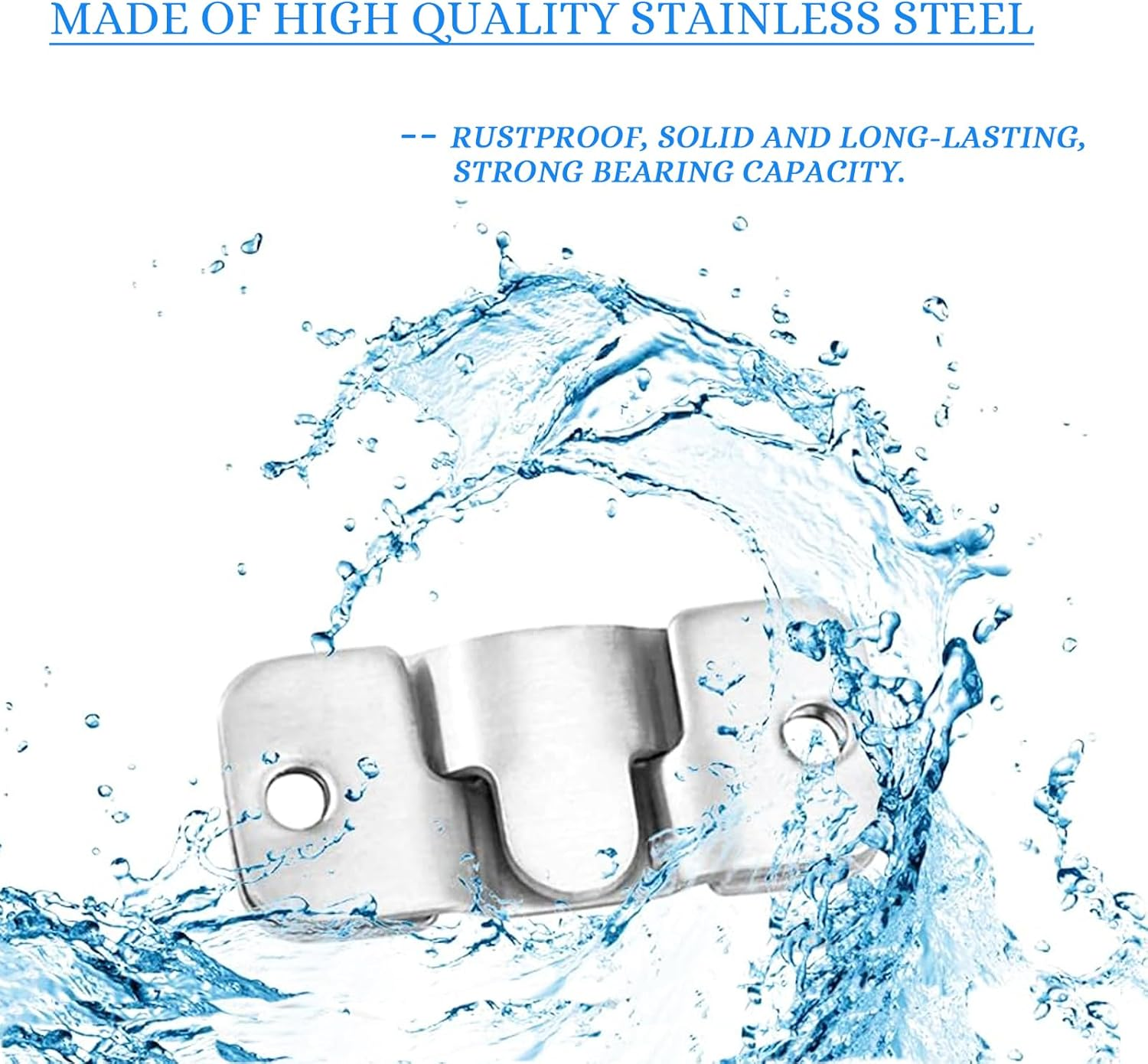 Ymaiss 50Packs Stainless Steel Flush Mount Bracket, Interlocking Photo Frame Hook 44X19Mm Heavy Duty Picture Hangers, Z Clip Bracket, Furniture Connector for Photo Mirrors Wall Mount Hardware image number 4