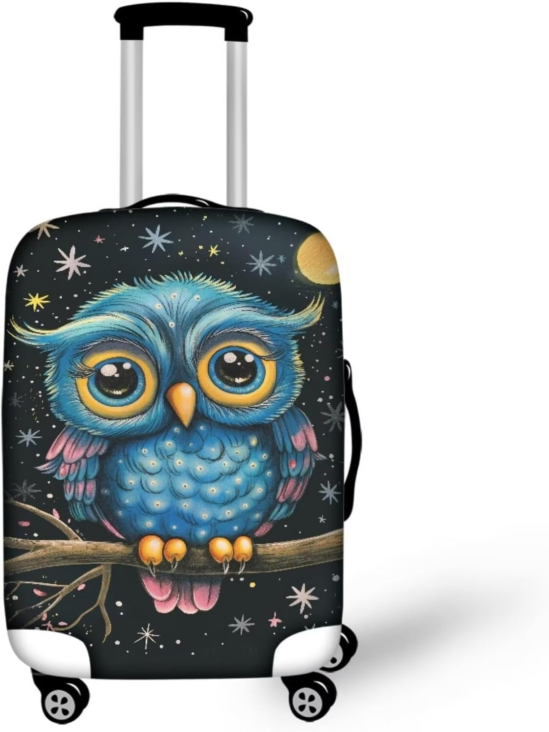 BIGCARJOB Luggage Cover Travel Suitcase Protector Bagggae Proof Fit 18-30Inch Anti-Scratch, Purple Butterflies, Xl(30"-32"Cover), Xl(30"-32"Cover)