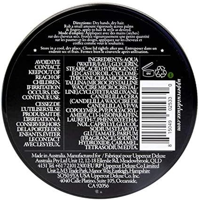 Uppercut Deluxe Matte Pomade Hair Styling Product for Men with a Medium Hold, No Shine Water Based Matte Hair Styling Product Easy Wash Out, No Residue 100G image number 4