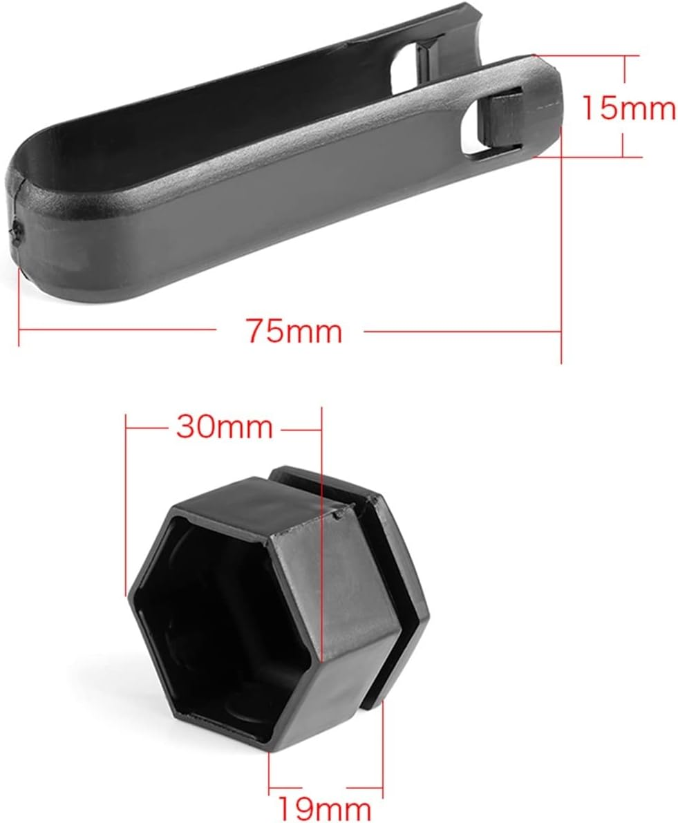 Yjin Store 20Pcs 22Mm Wheel Nuts Bolt Cover Caps Wheel Nut Protector Compatible with Land Rover Compatible with Vauxhall Insignia Tyre Wheel Hub Covers image number 5