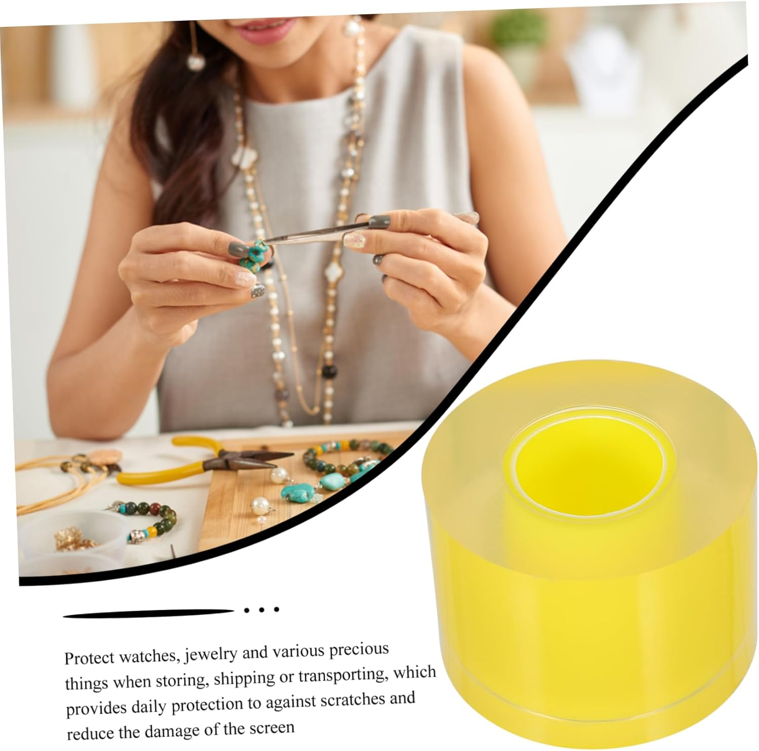 Watch Protective Film Tape Static Adhesive Gemstone Protector for Jewelry Repair image number 3