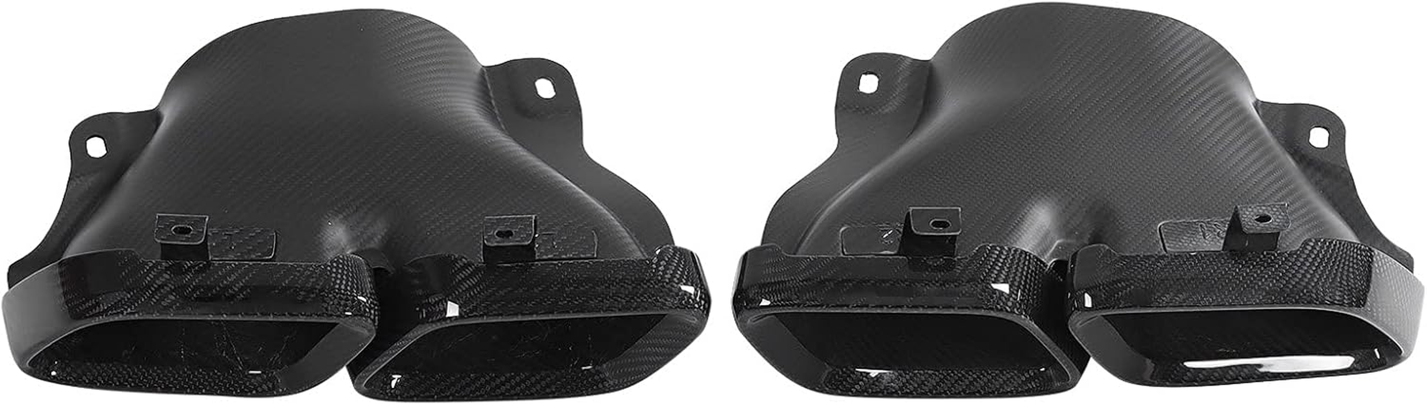 Exhaust Tips, Quad End Pipes Pair Compatible with a B C E S G AMG, Dual Outlet Muffler Tailpipe Refit Trim image number 4