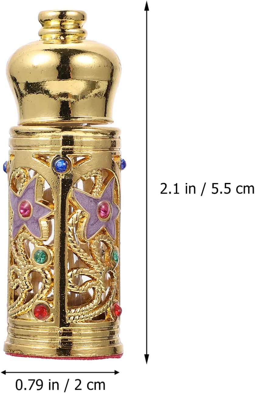 FOMIYES Middle Eastern Perfume Essential Oil Bottle Elegant Decor Storage for Aromatherapy Refillable Essence Container Versatile Perfume Sub Bottle for Home Car Use image number 1
