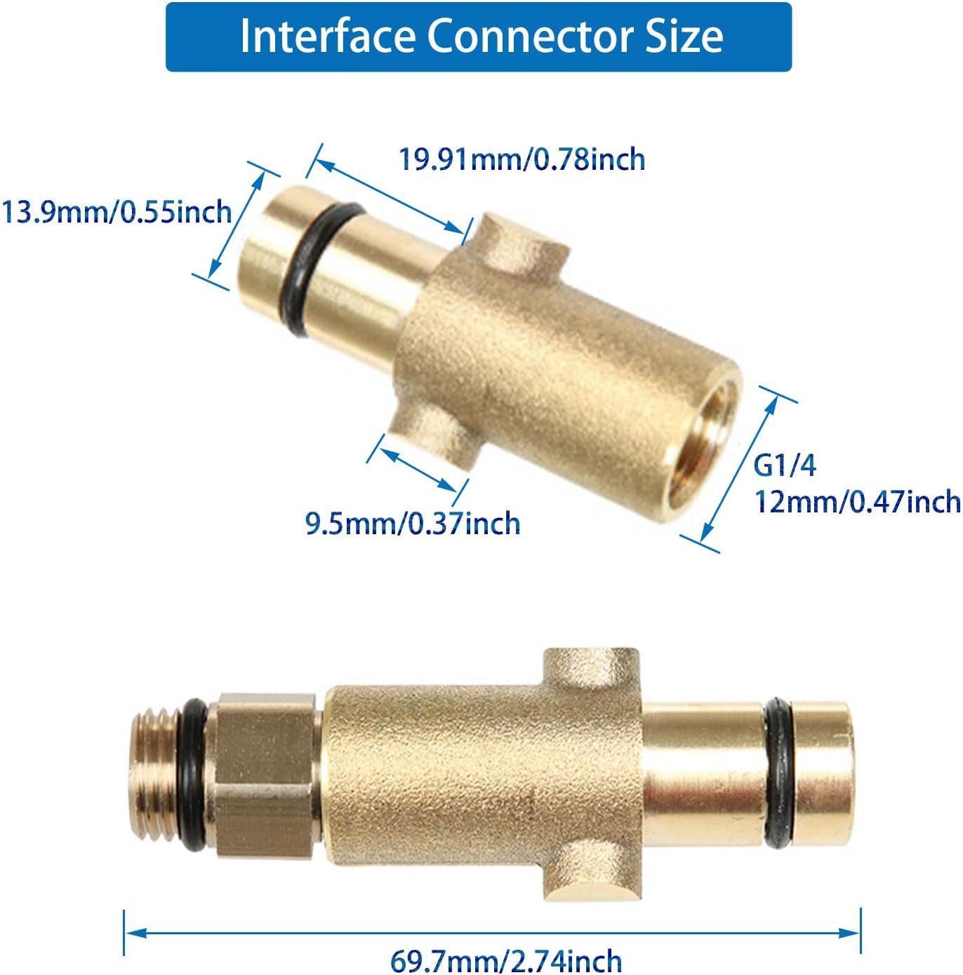 Rediboom Adjustable Snow Foam Lance for Nilfisk Gerni High Pressure Washers Foam Cannon Soap Dispenser Nozzle image number 1