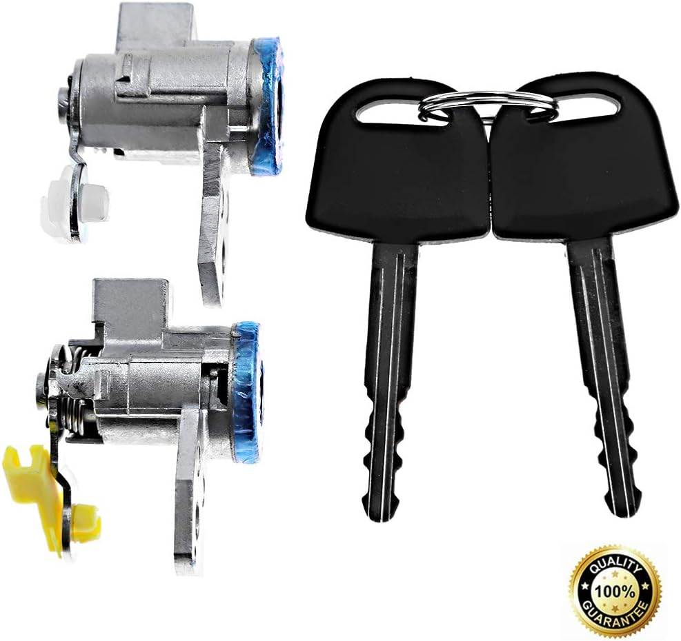 Left & Right Door Lock Cylinders W/Keys for 2004-2012 Chevy Colorado, 2004-2012 GMC Canyon, 2006-2010 Hummer H3, Automotive Replacement Parts