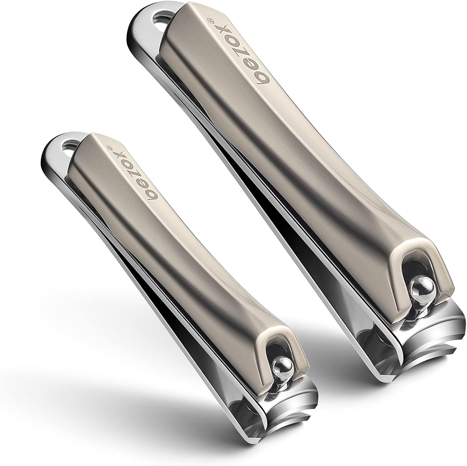 BEZOX Set of 2 Nail Clippers for Fingernail & Toenail - Nail Clipper Fingernail Clippers (Dermatologist Developed) Suitable for All Nail Types image number 4