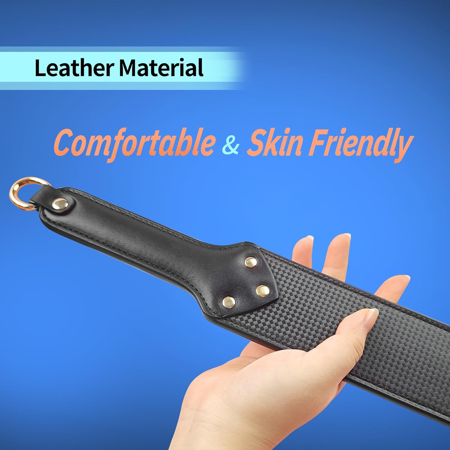BDSM Spanking Paddle Slapper Teaser Faux Leather Adult Sex Dominant Slave SM Spankers for Couple Role Play Adult Sex Toy