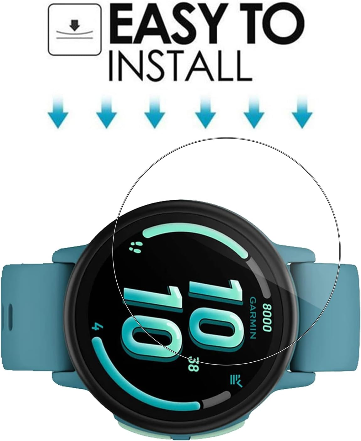 Electro-Weideworld Screen Protector for Garmin Bounce 2, 3 Pack Full Coverage Anti-Scratch HD Clear Flexible TPU Screen Film for Garmin Bounce 2, Self-Healing and Bubble Free image number 5