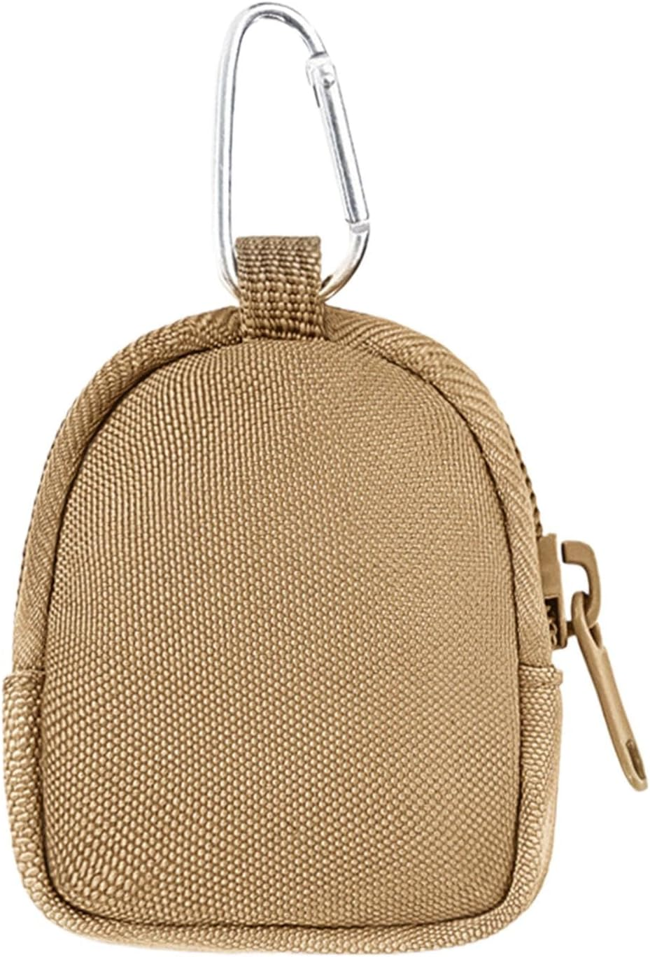 Small Bag Keychain, Small Bag for Backpack | Small Backpack Coin Purse | 8Cm/3.15" Small Bags Accessories, Cute Zipper Wallet Bag for Key, Mo, Khaki, Consulte La Descripci&oacute;n, See Description