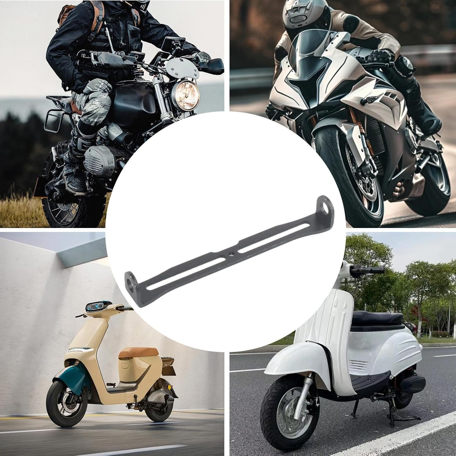 Motorbike Rear Indicator Relocation Holder - Motorcycle Signal Lamp Shock Mounting Bracket | Turn Signals Mount Light Location Holder | Aluminum Alloy Lamp Support Mount Motorcycle Mounting Bracket image number 4