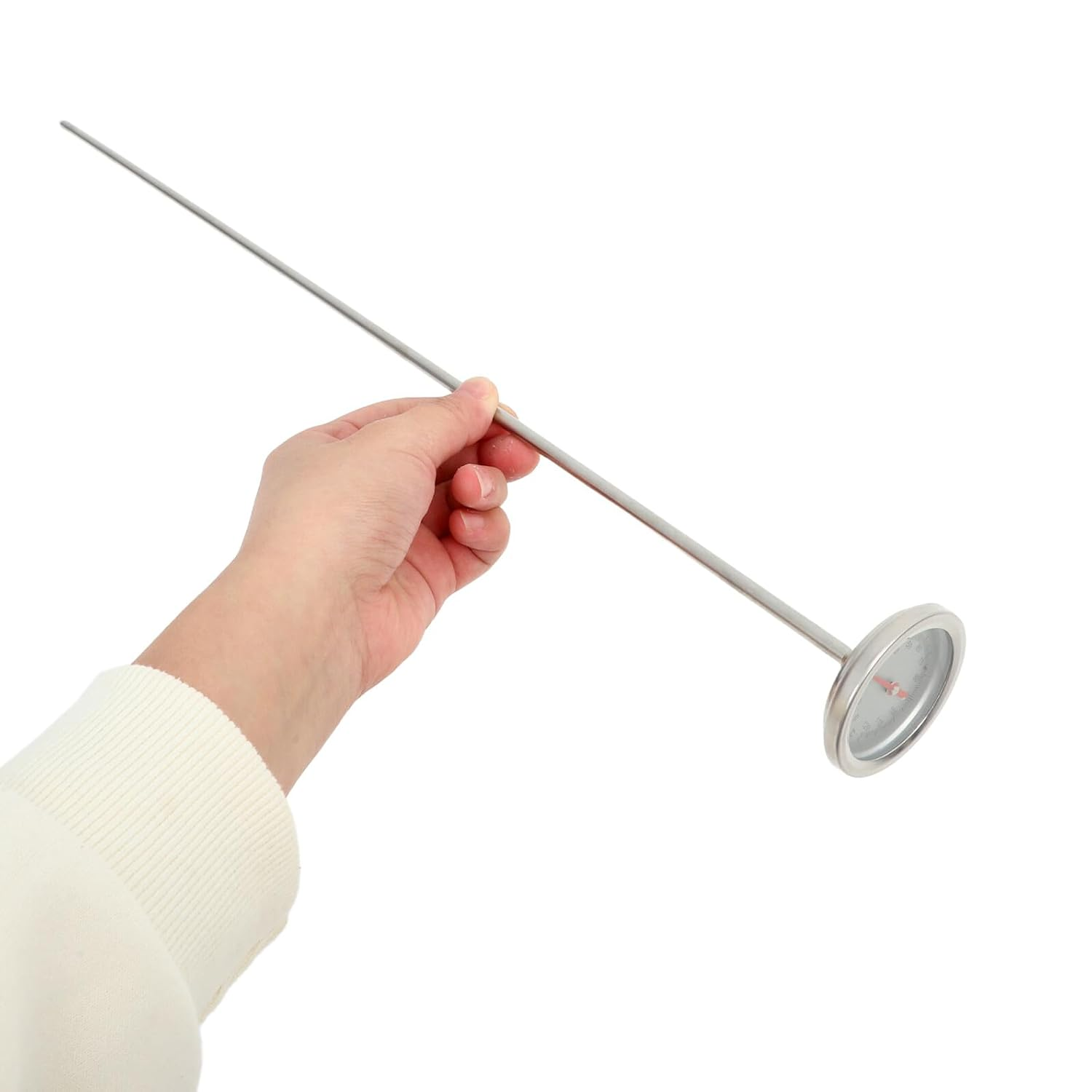 Yardwe Compost Temperature Probe Tool Long Stem Soil Thermometer Accurate Temperature Measuring Device for Home Gardening and Compost Monitoring Essential Accessory