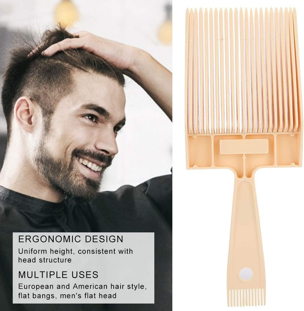 Haosie Flat Top Comb, Dual Ended Flattopper Comb, Barber Hair Comb Tool with Level Bang Liquid, Professional Haircut Level Comb image number 6