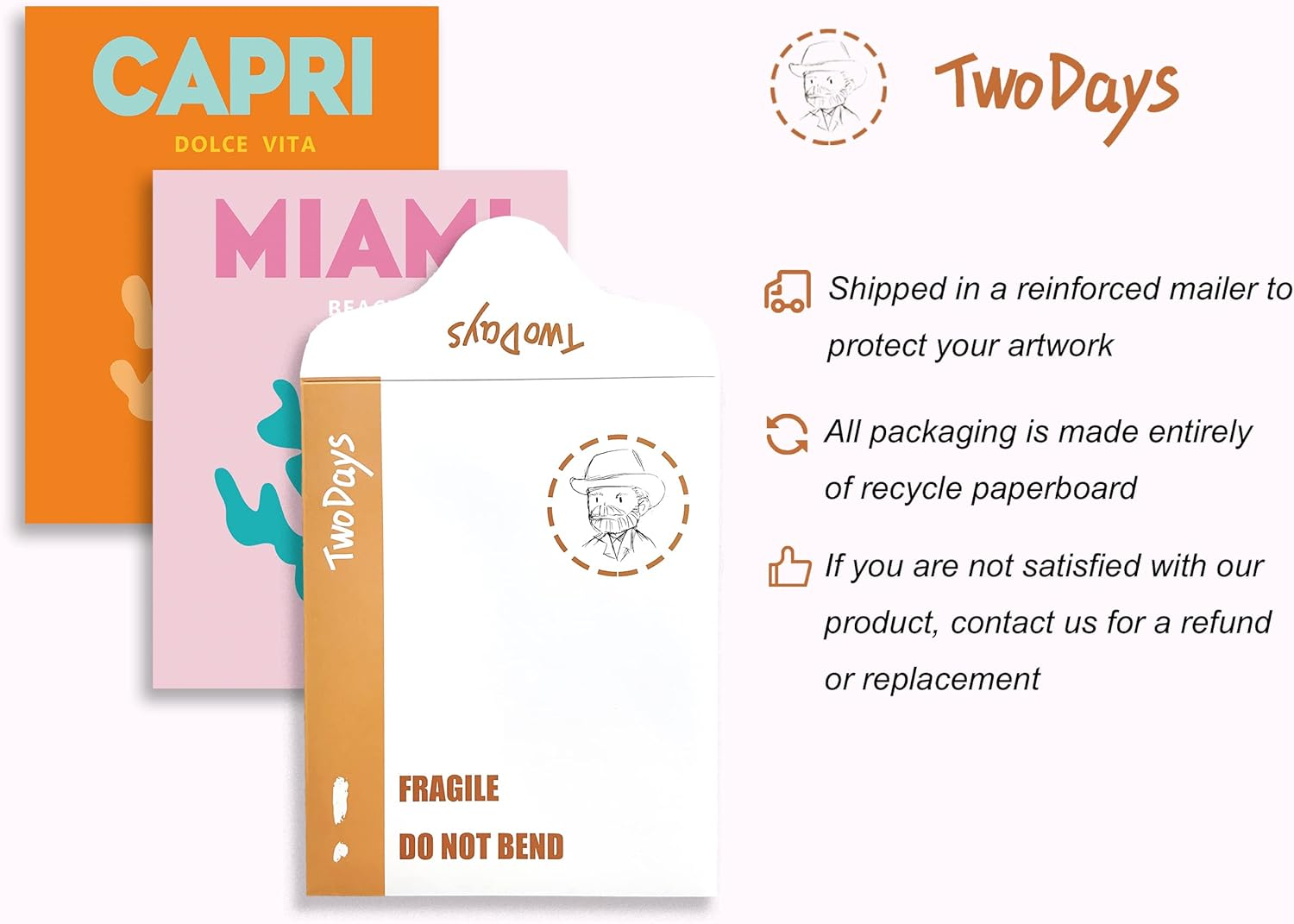 Twodays Preppy Room D&eacute;cor Aesthetic, Preppy Wall Decor, Preppy Travel Prints, Preppy Stuff, Preppy Things, Preppy Posters for Teen Girl Room (8" X 10"，Set of 6, UNFRAMED) image number 6