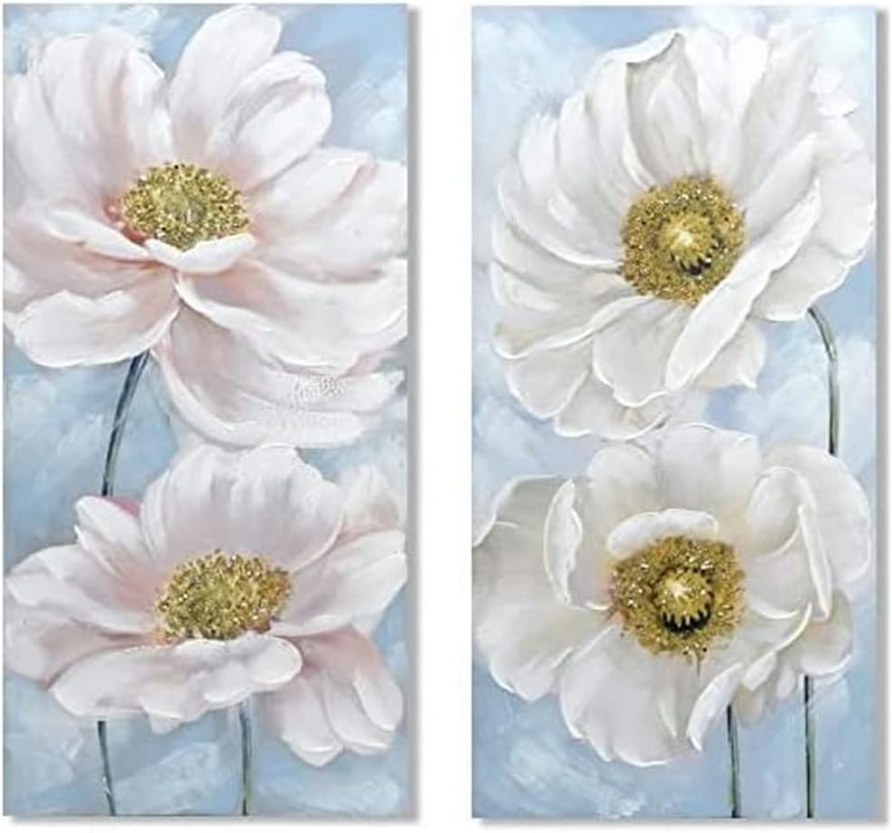 Lylac Lotus 80% Canvas Painting, 60 X 120 X 3 Cm Size