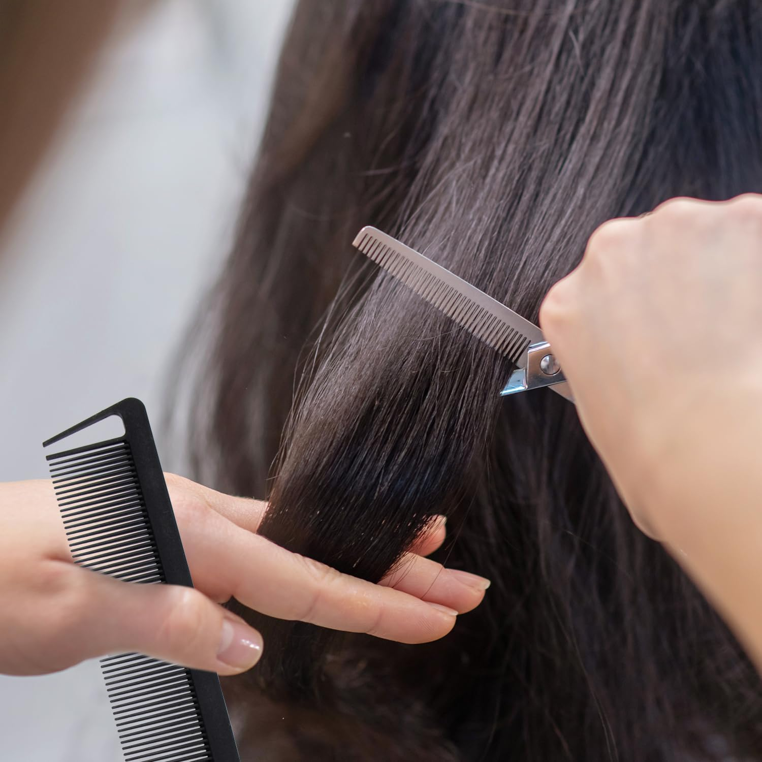 Acooruiteng Topsy Tail Hair Tool Hair Braiding Tool Hair Pull through Tool Topsy Tail Loop Topsy Tail Kit French Braid Loop Tool Hair Loop Styling Tool with Rat Tail Comb and Rubber Bands(6 Pcs) image number 4