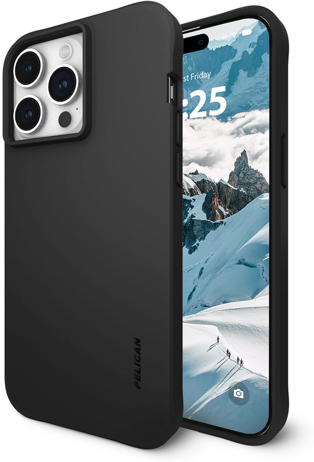 Pelican Ranger Series - Iphone 15 Pro Max Case 6.7' [Wireless Charging Compatible] [Anti-Yellow] Protective Phone Case with Anti-Scratch Tech [12Ft Mil-Grade Drop Protection] 15 Pro Max Cover - Clear