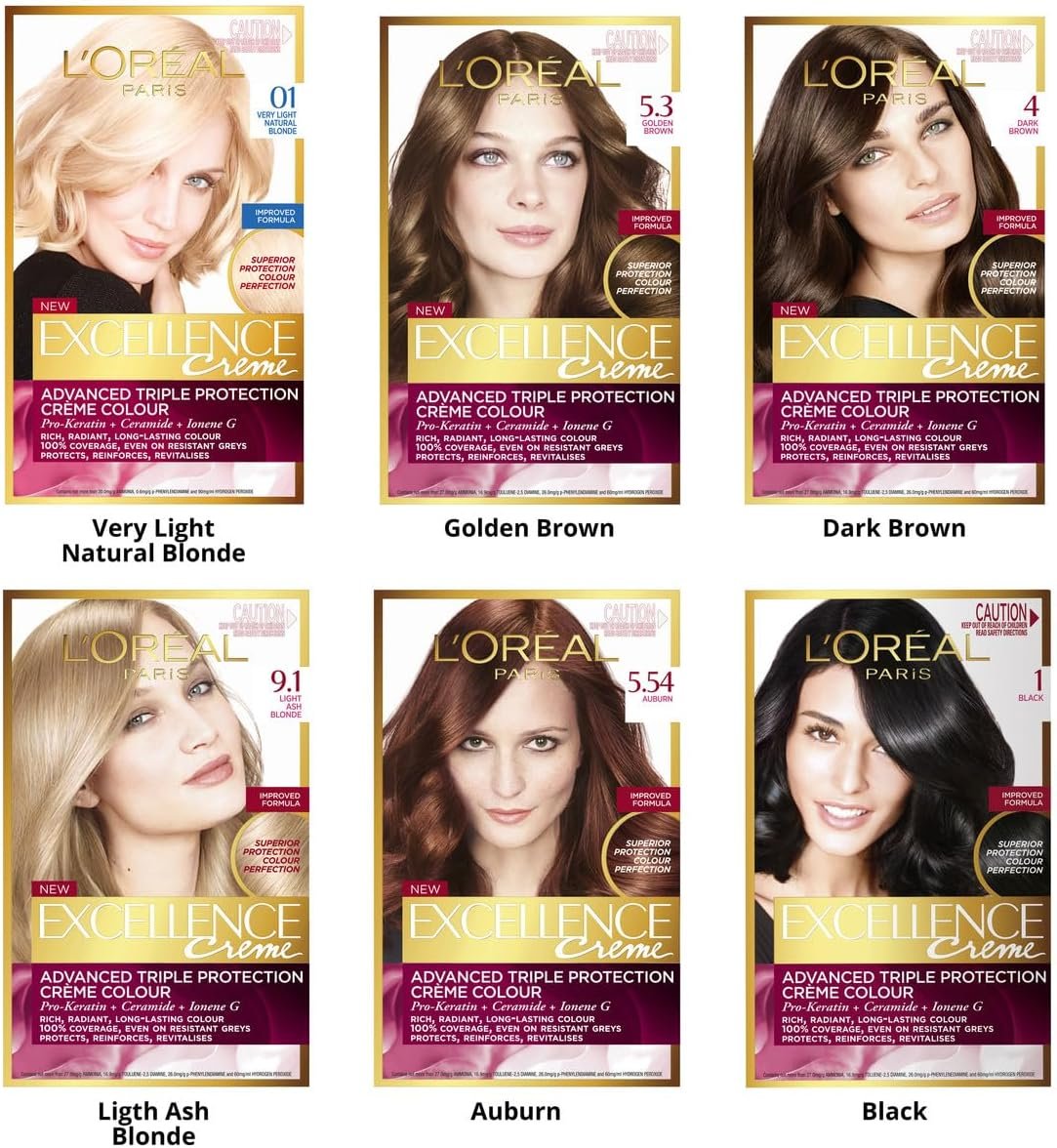 L'Or&eacute;al Paris Excellence Age Perfect Permanent Hair Colour - 7.32 Dark Gold Rose Blonde (Natural Blended Colour) image number 4